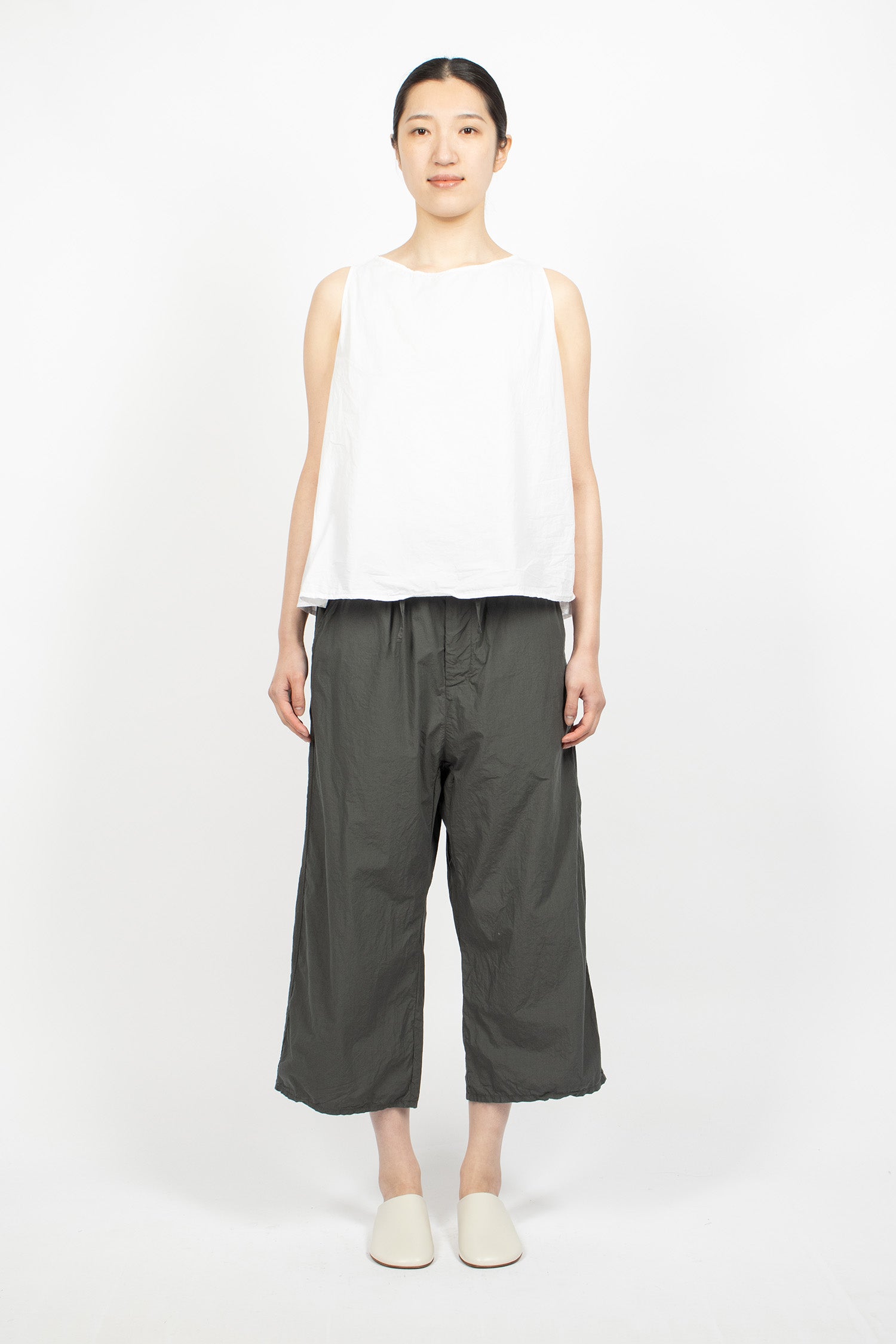 23_178 Wide&Short Trousers TC Thyme