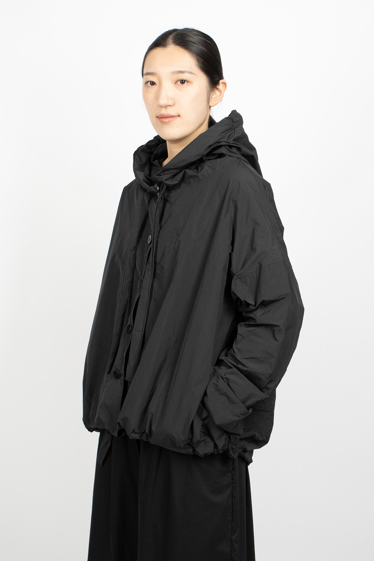 4348 Hooded Jacket N Black