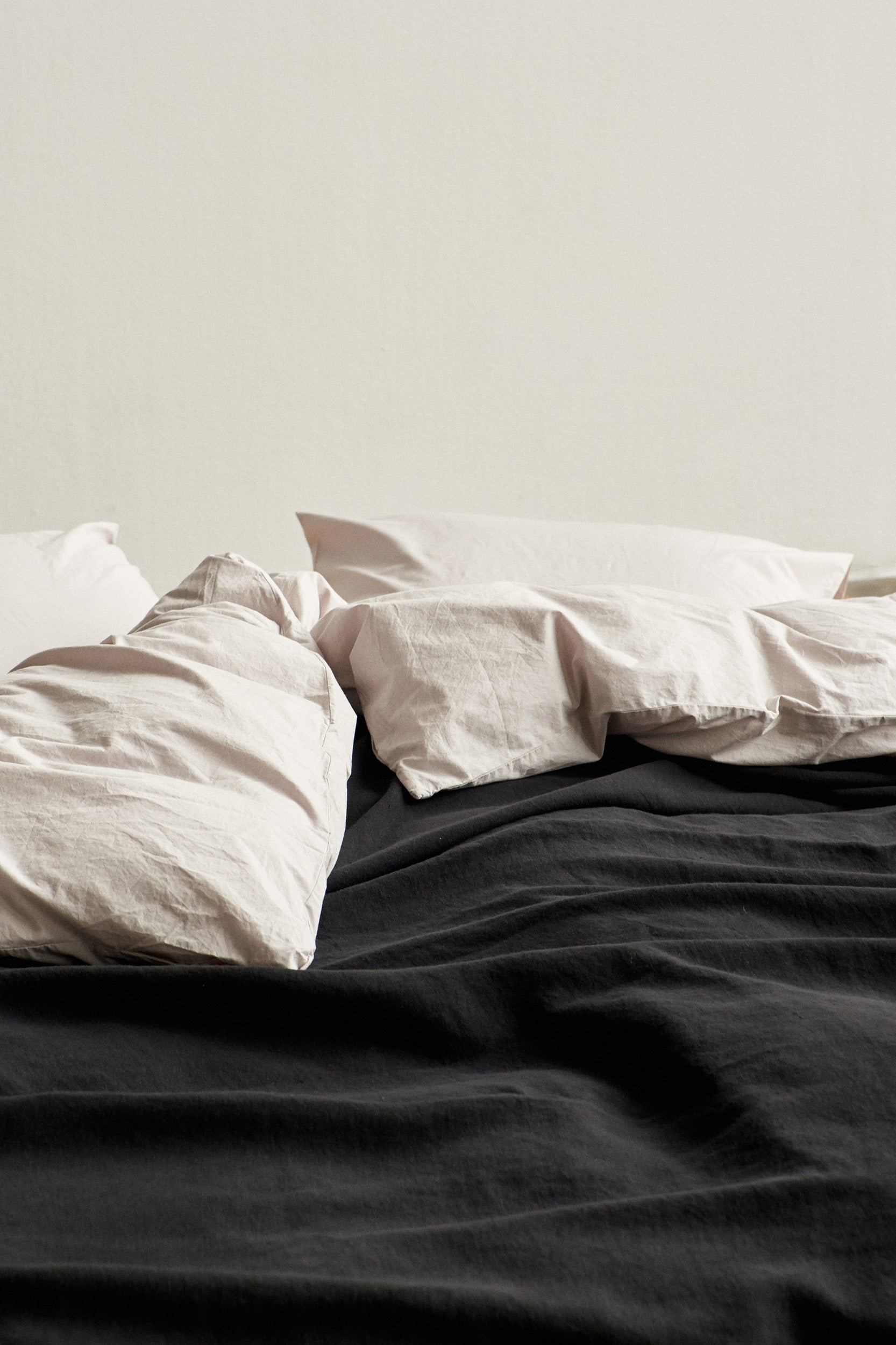 Percale King Duvet Soft Grey