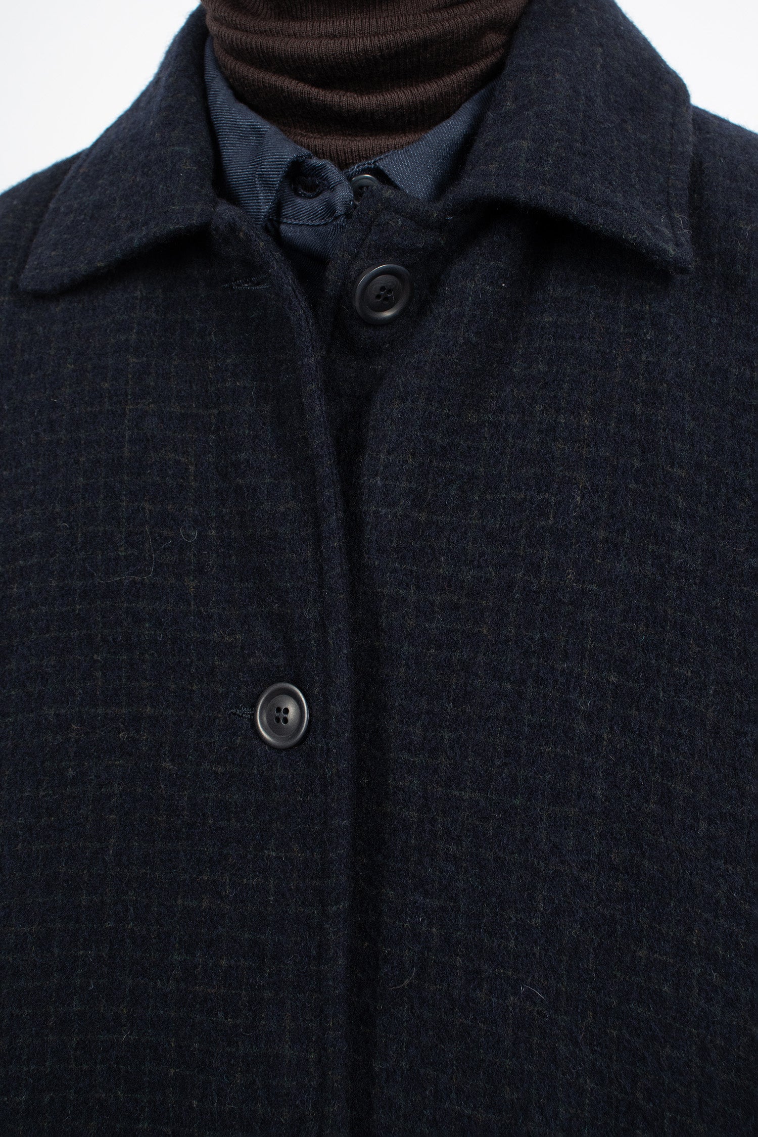 Atomless Coat Blue Check