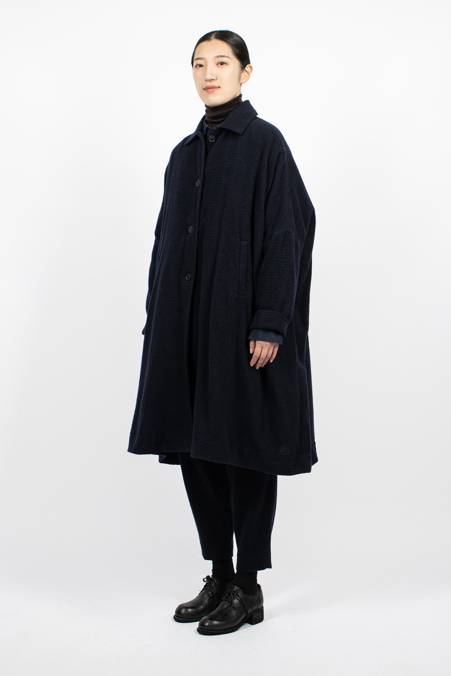 Atomless Coat Blue Check