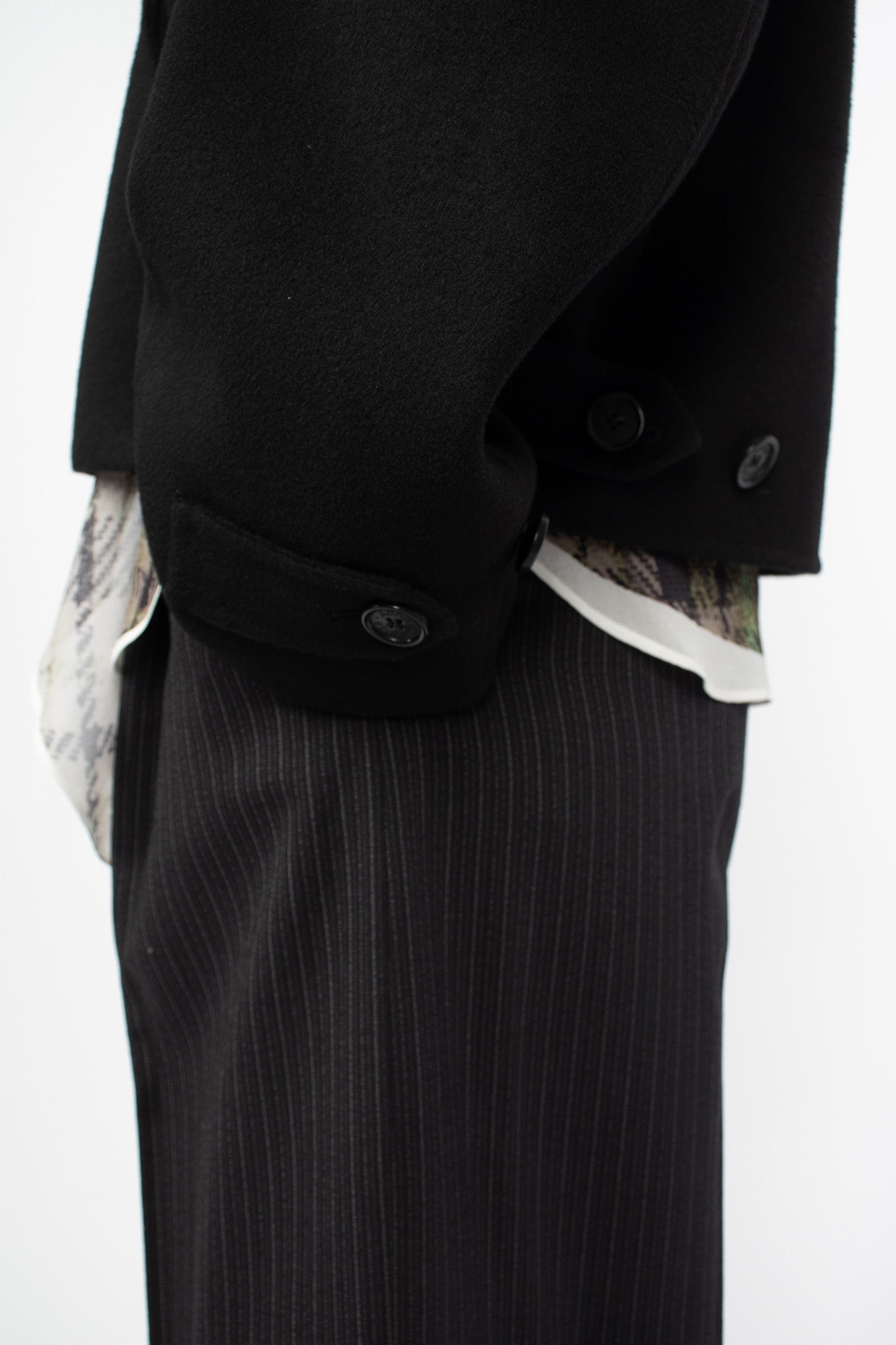 Wool Zip Jacket Black