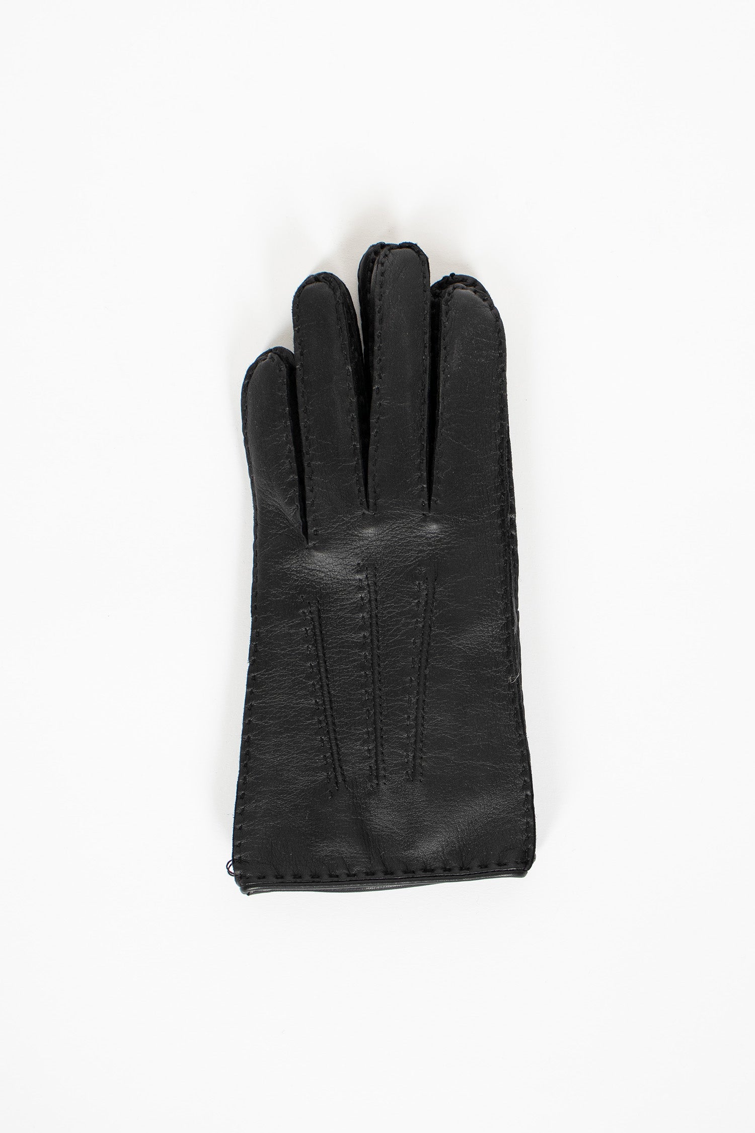 Vallotton Leather Gloves Llam Black