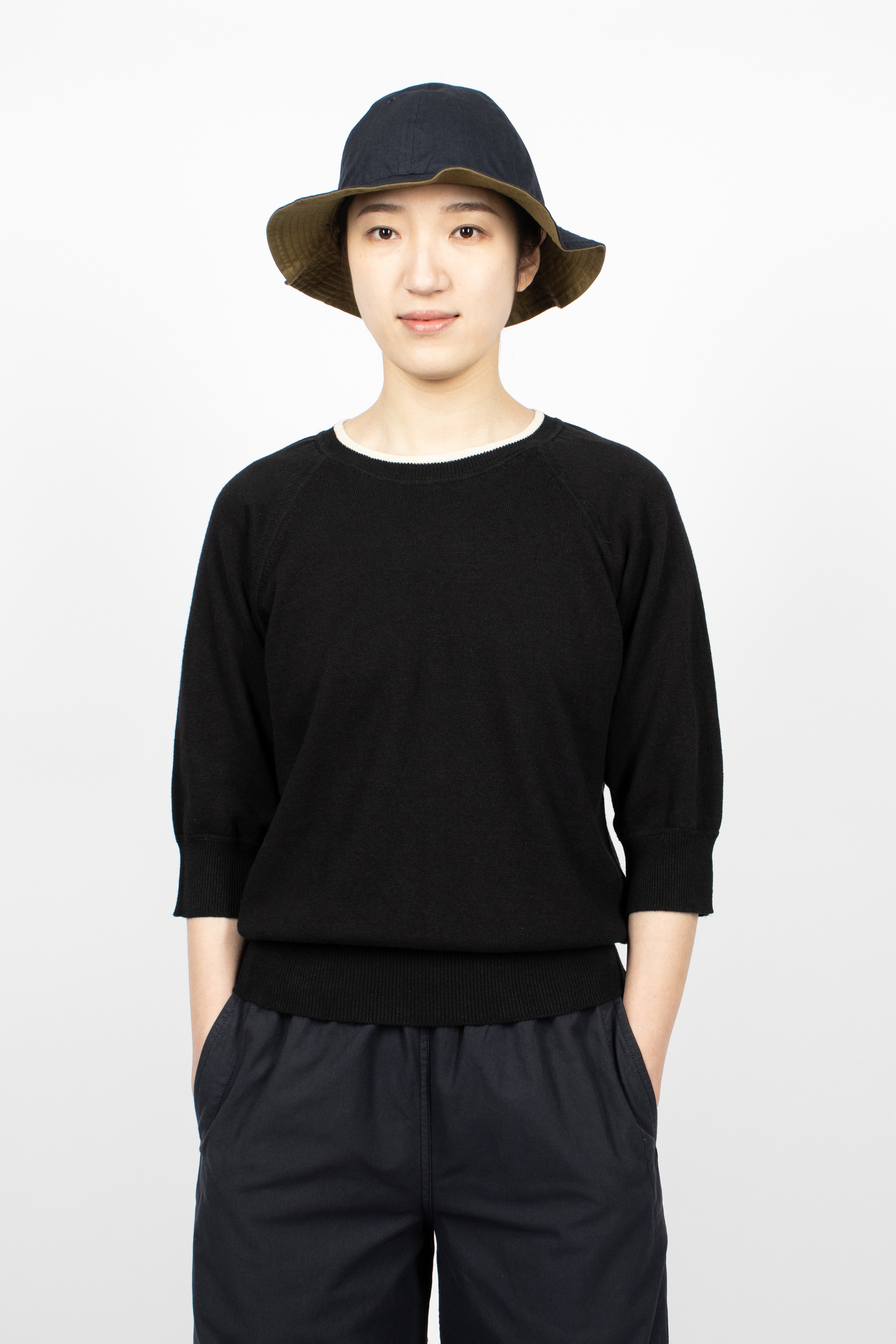 Reversible Bucket Hat Ink/Olive Green