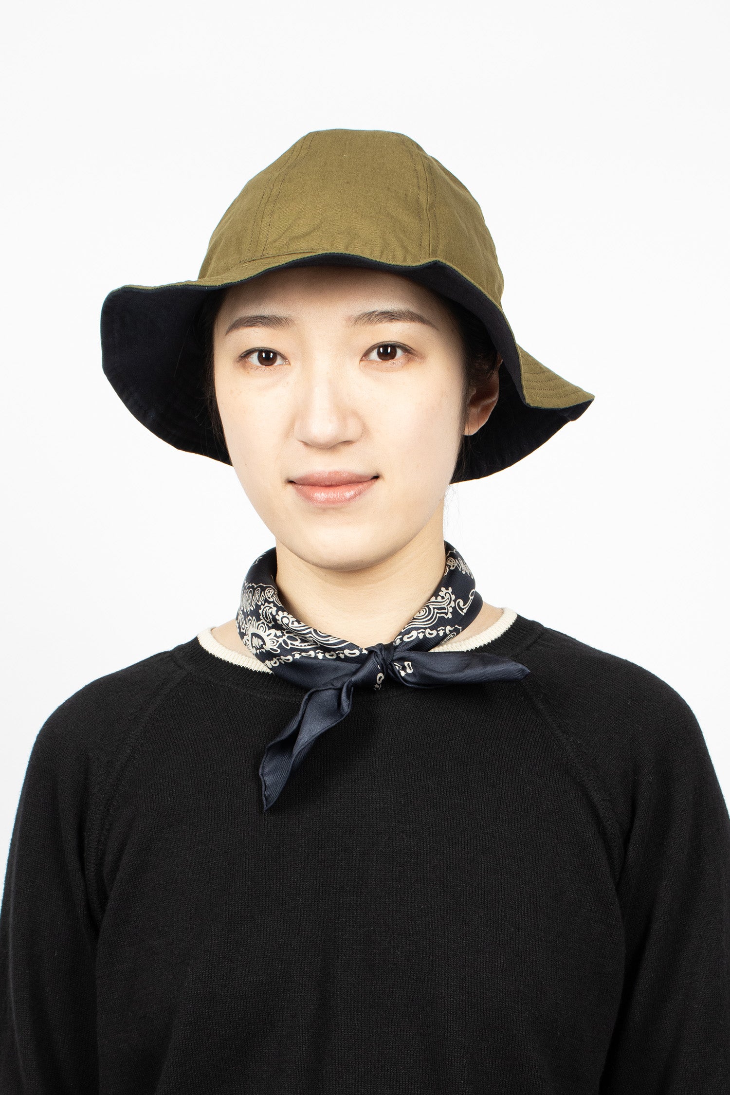 Reversible Bucket Hat Ink/Olive Green