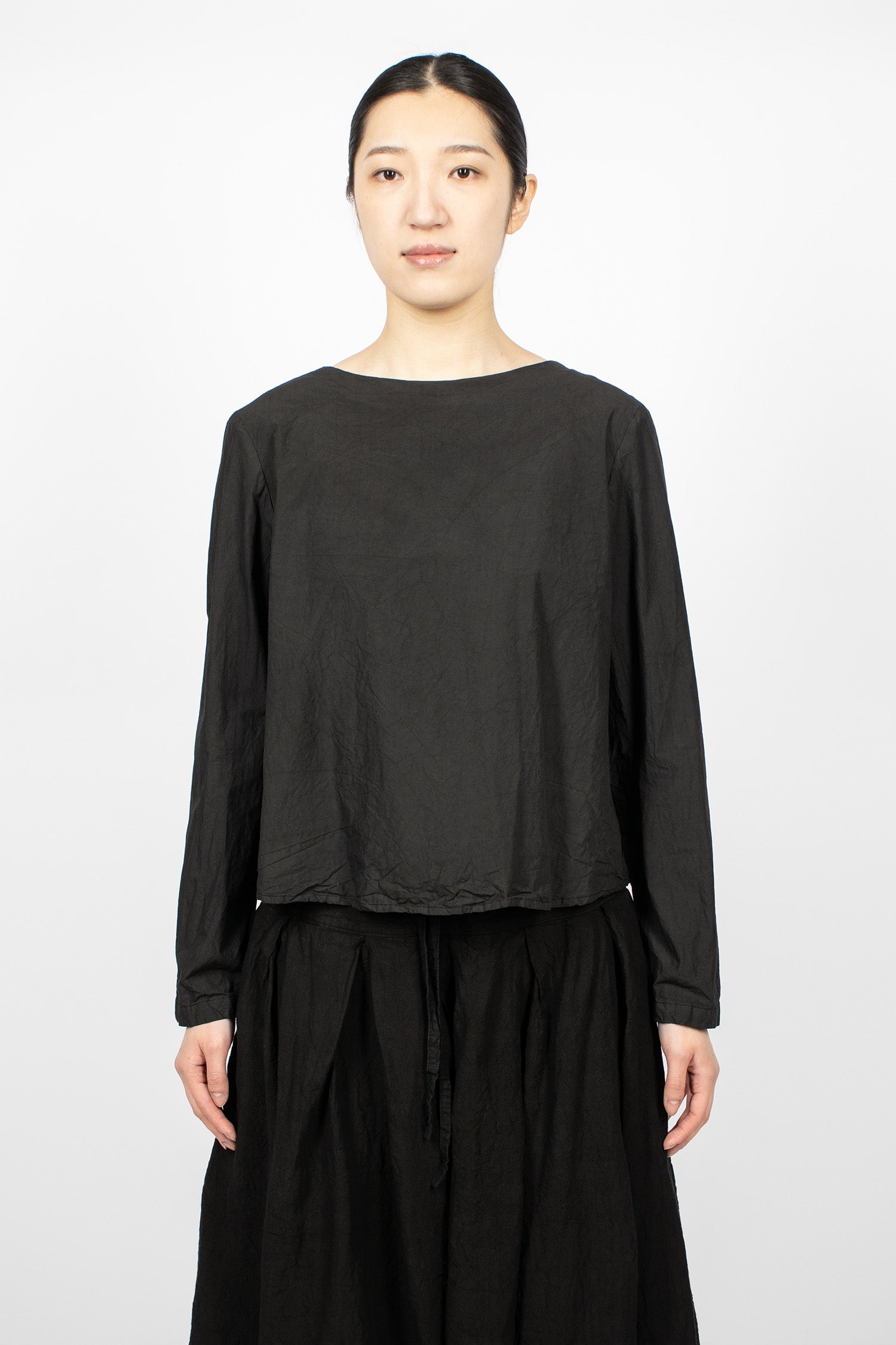 Hb Cotton Blouse Black
