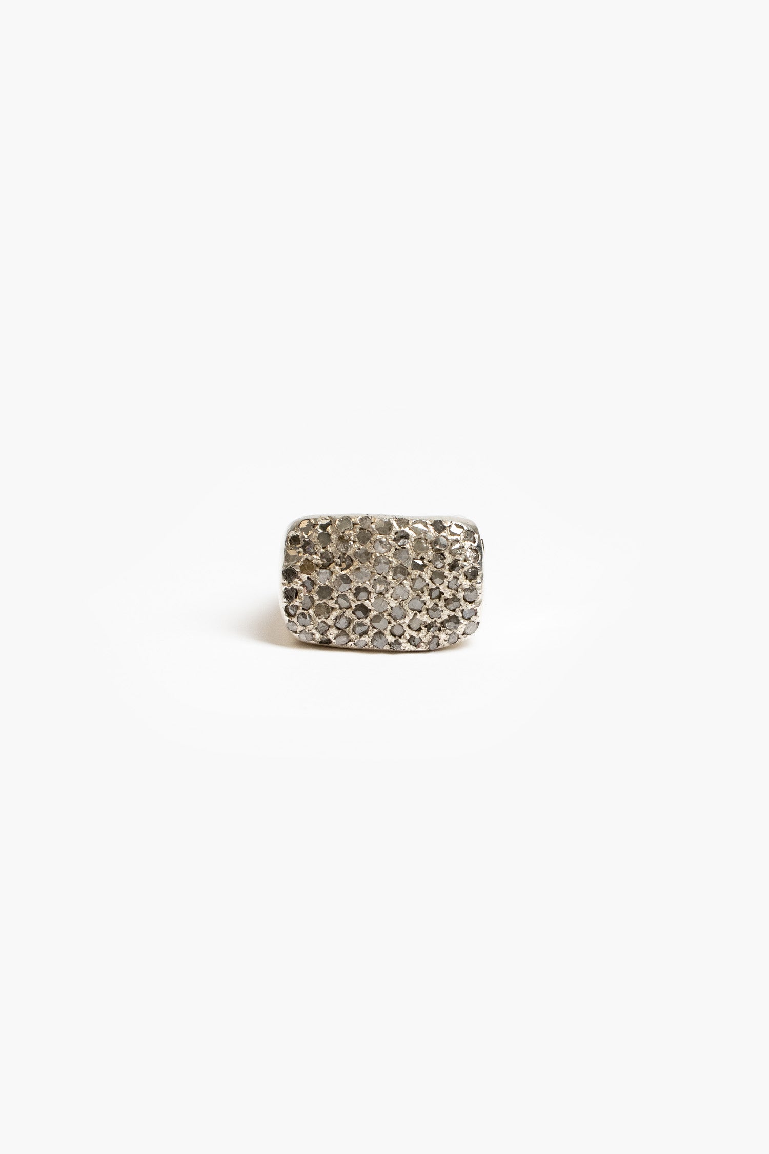 Solid Silver Pave Ring Falamank