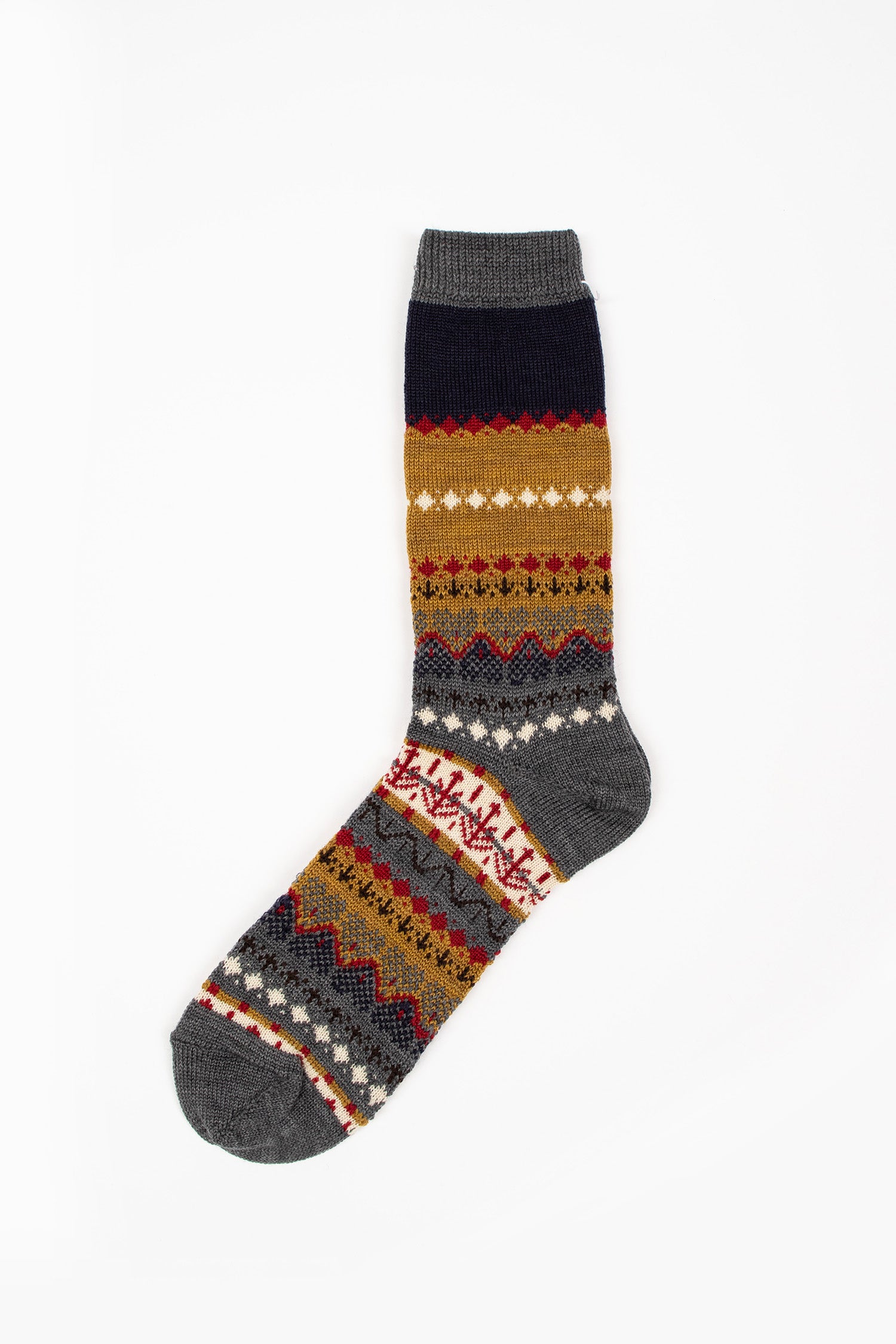 HA-8B English Style Socks Grey