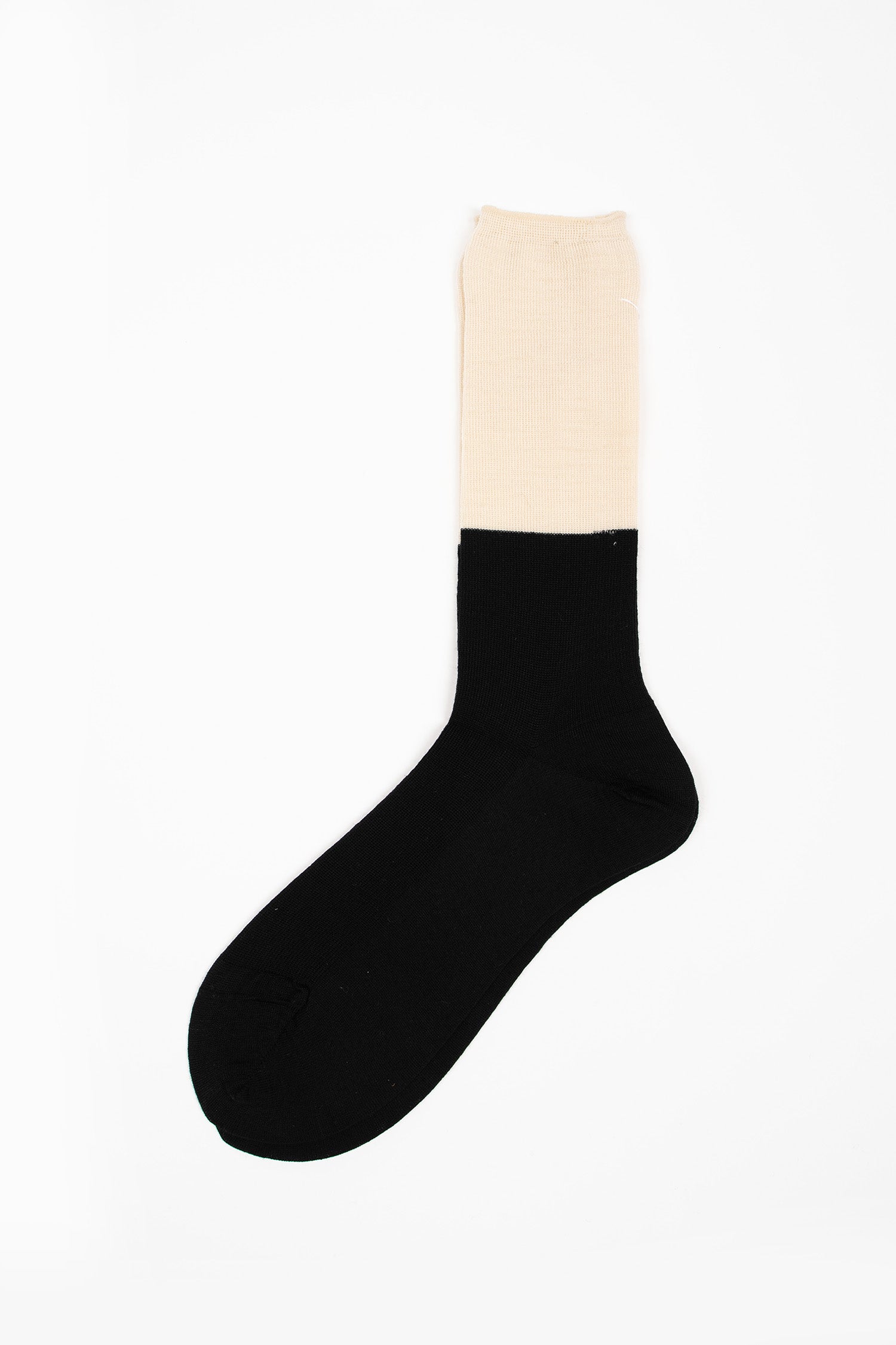 ANP-92O Tone Rib Socks Black
