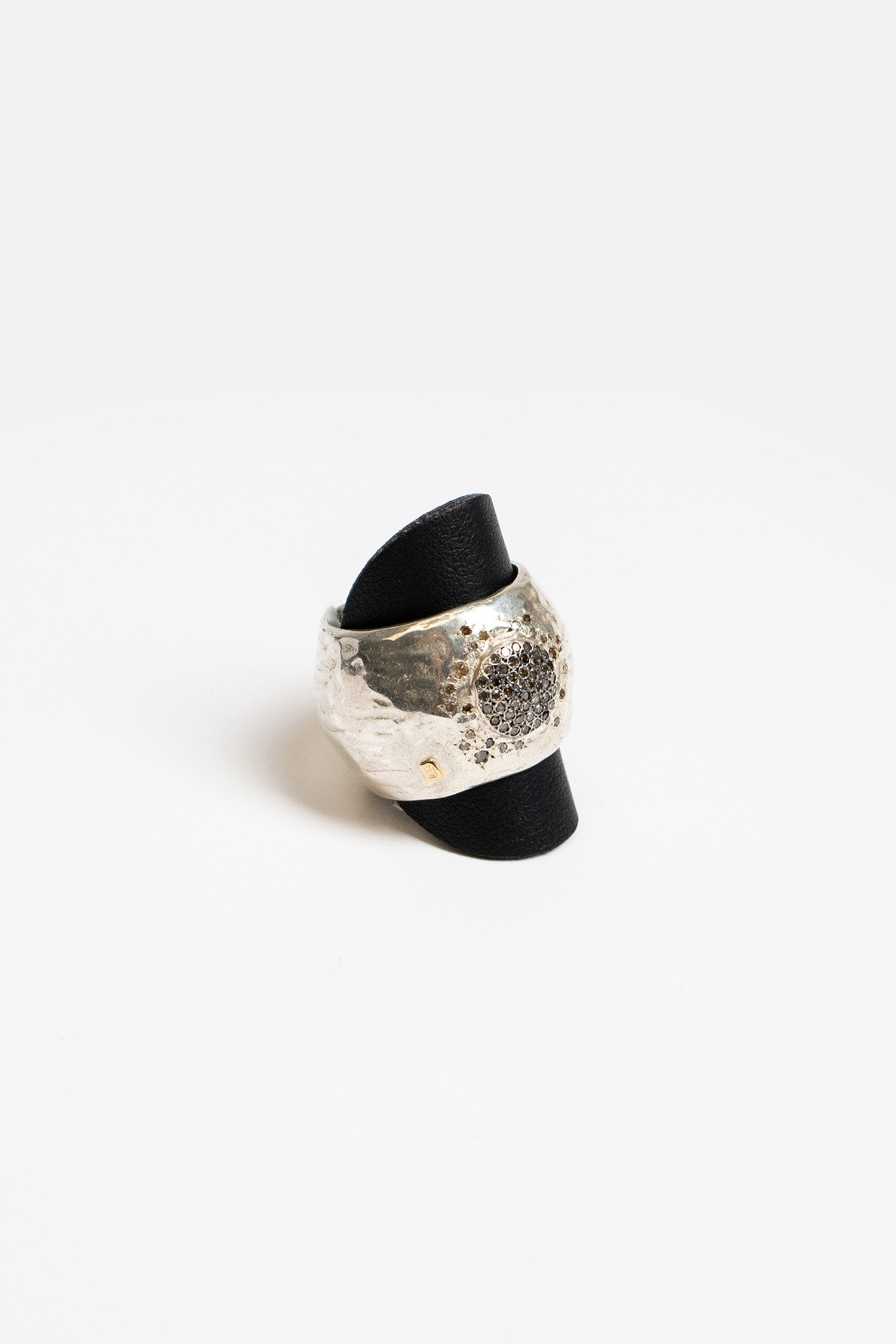 Moraya Silver Ring Cognac Diamonds