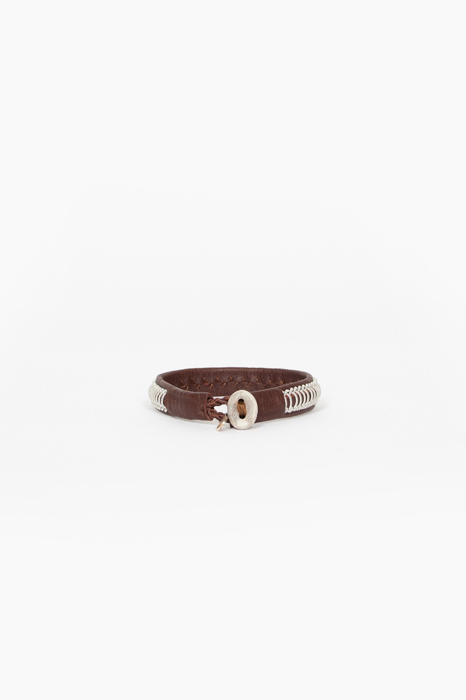 Ox Brown Hide B Bracelet 6