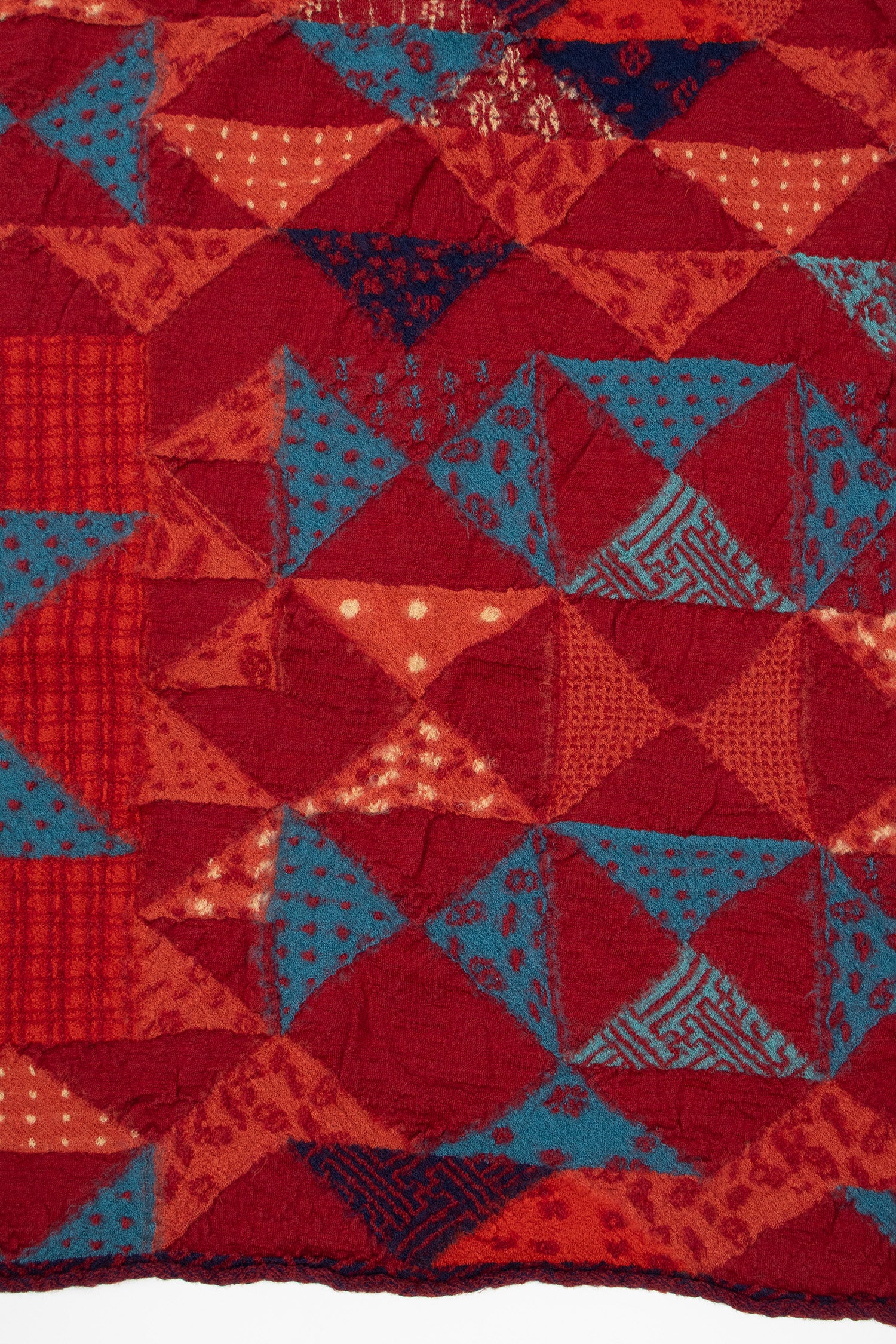 IDG-REG Patchwork Scarf Red