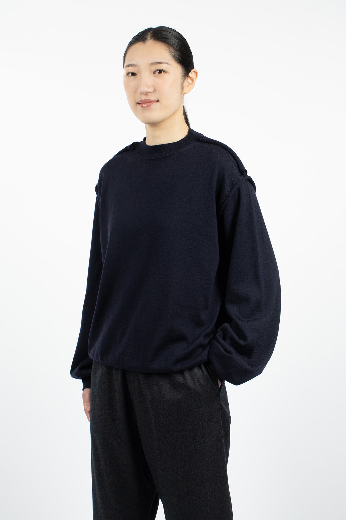 Myron Knit Pullover Navy