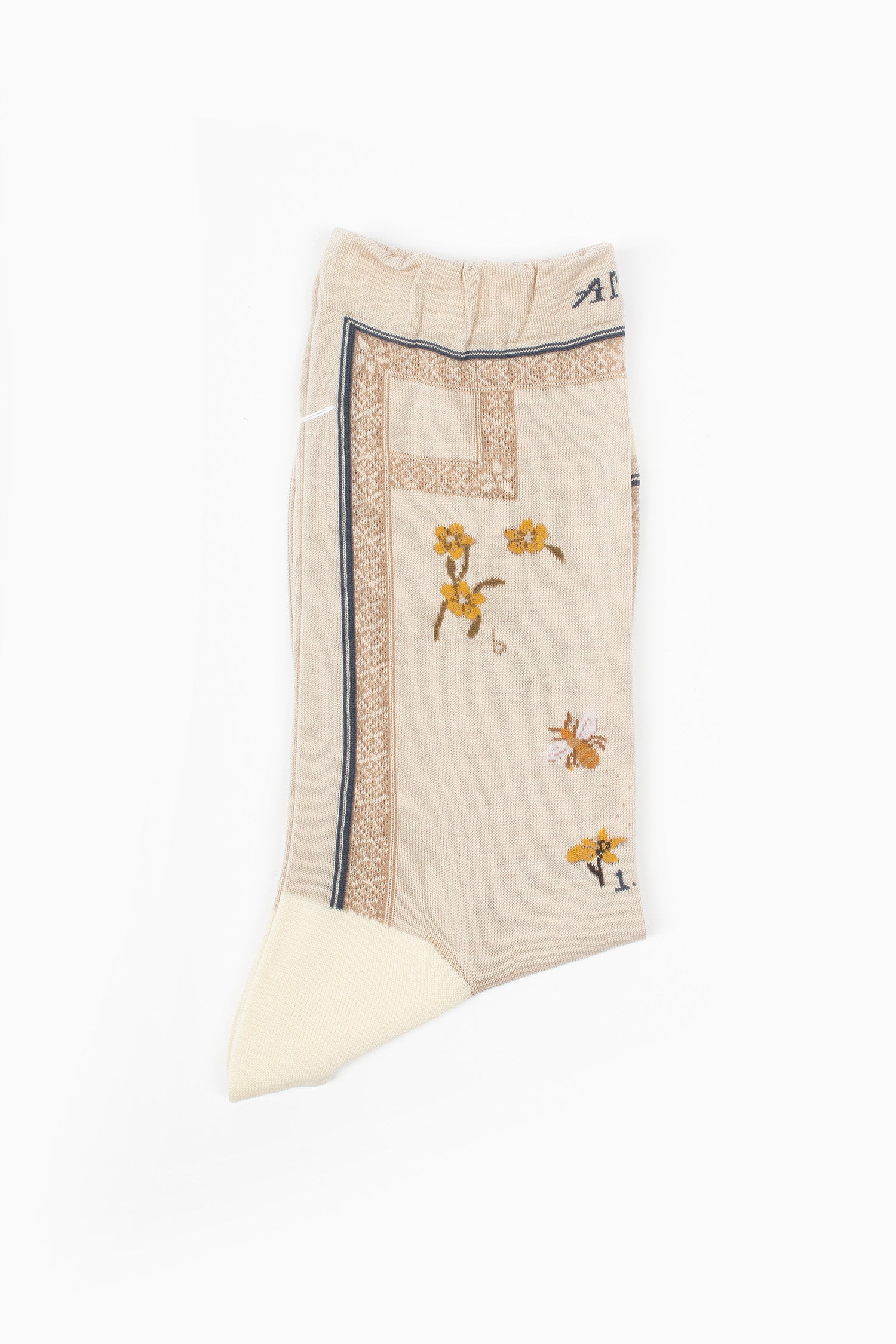 AM-801 Botanical XVI Socks Ivory
