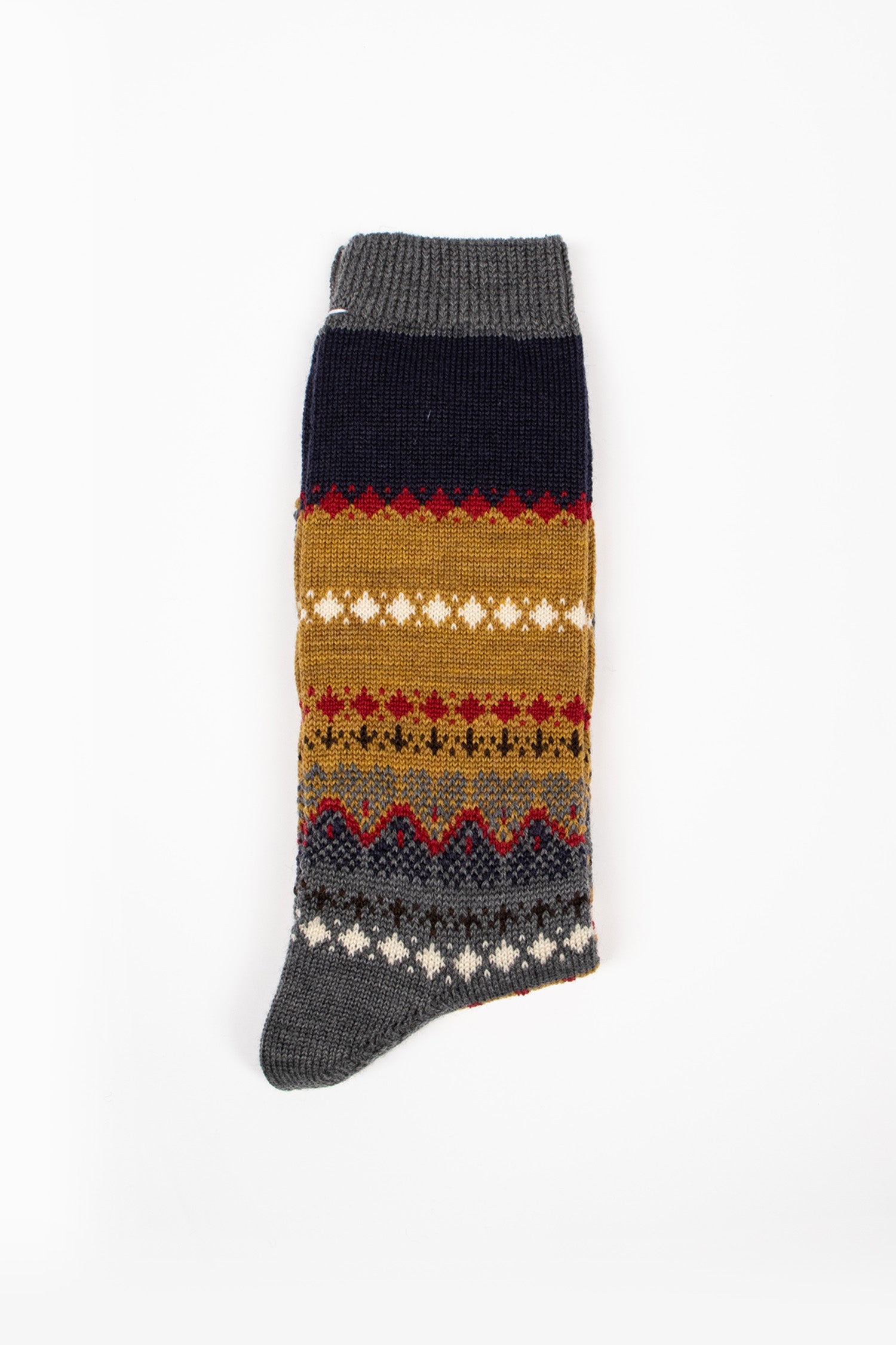 HA-8B English Style Socks Grey
