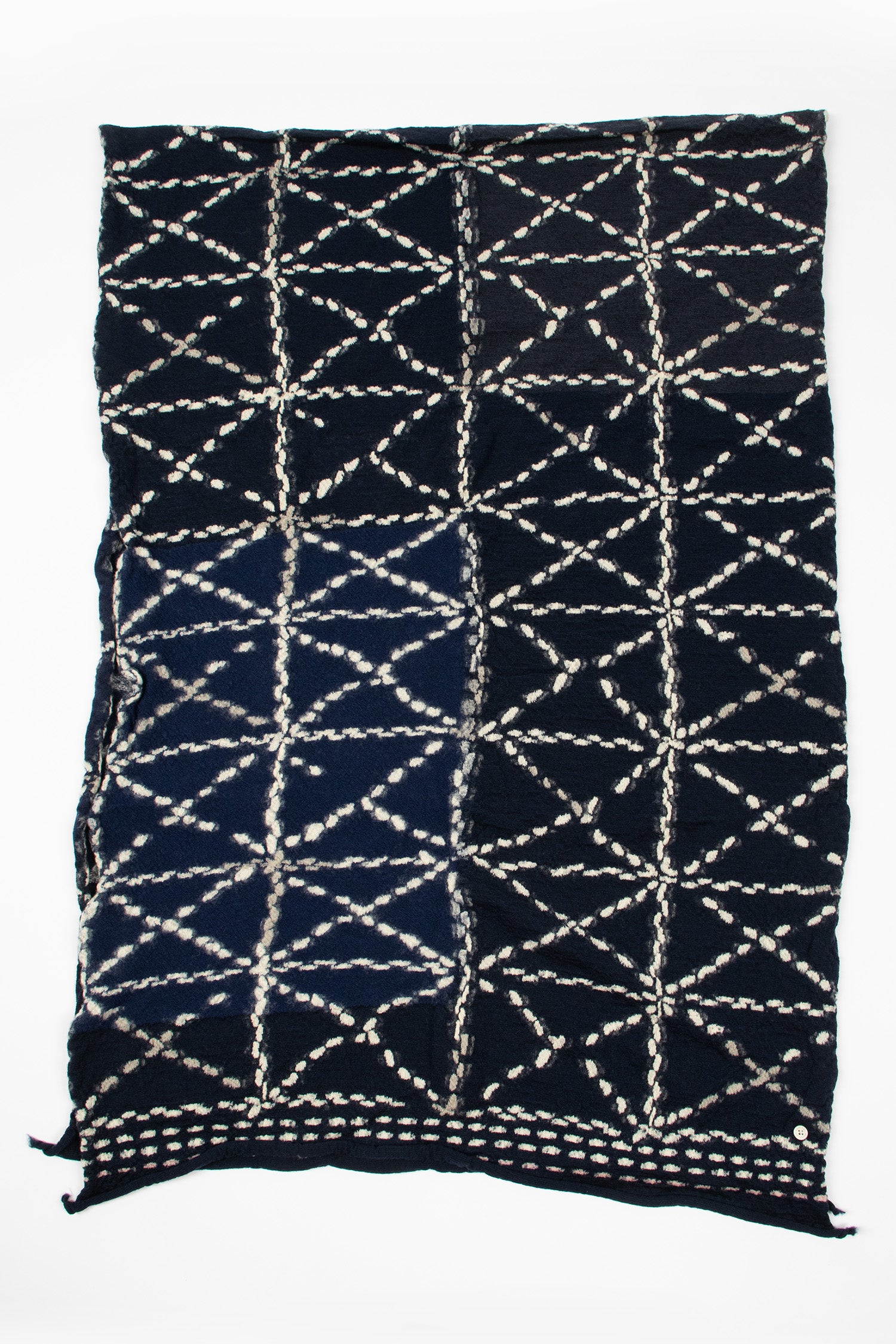 Sashiko Scarf Navy