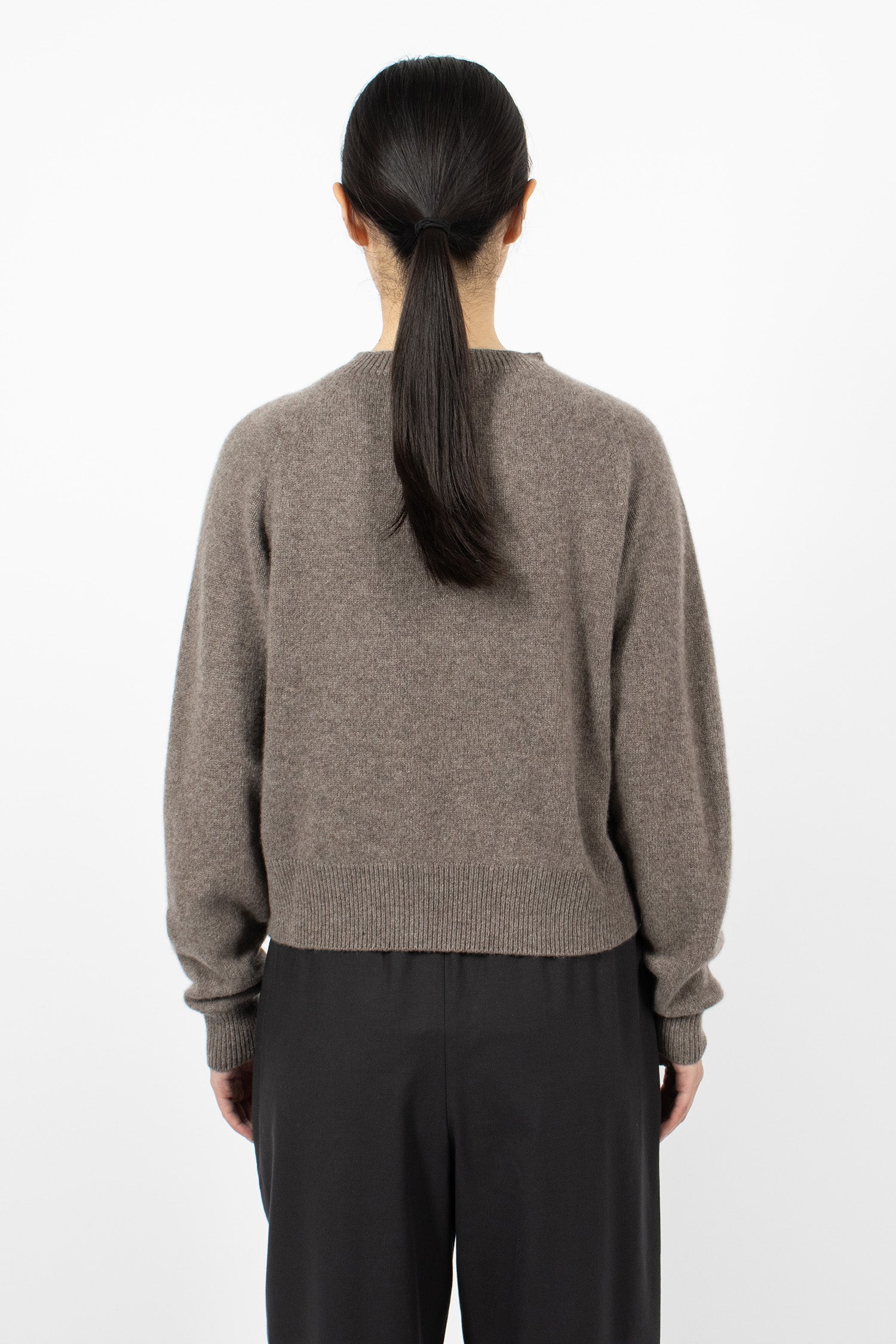 Short Classic Cashmere Jumper Elk