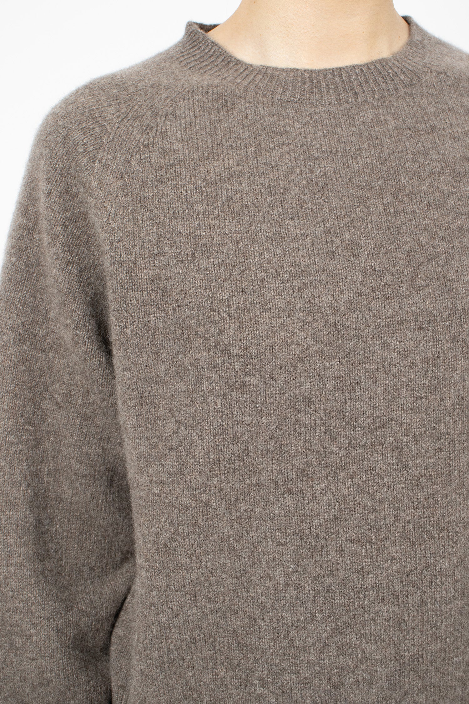 Short Classic Cashmere Jumper Elk