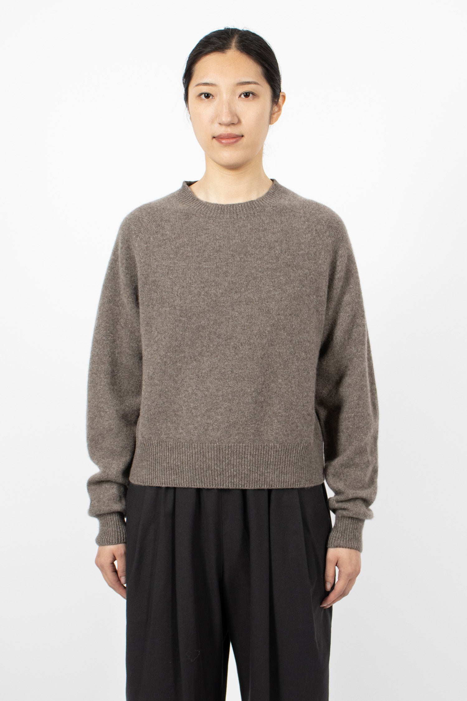 Short Classic Cashmere Jumper Elk