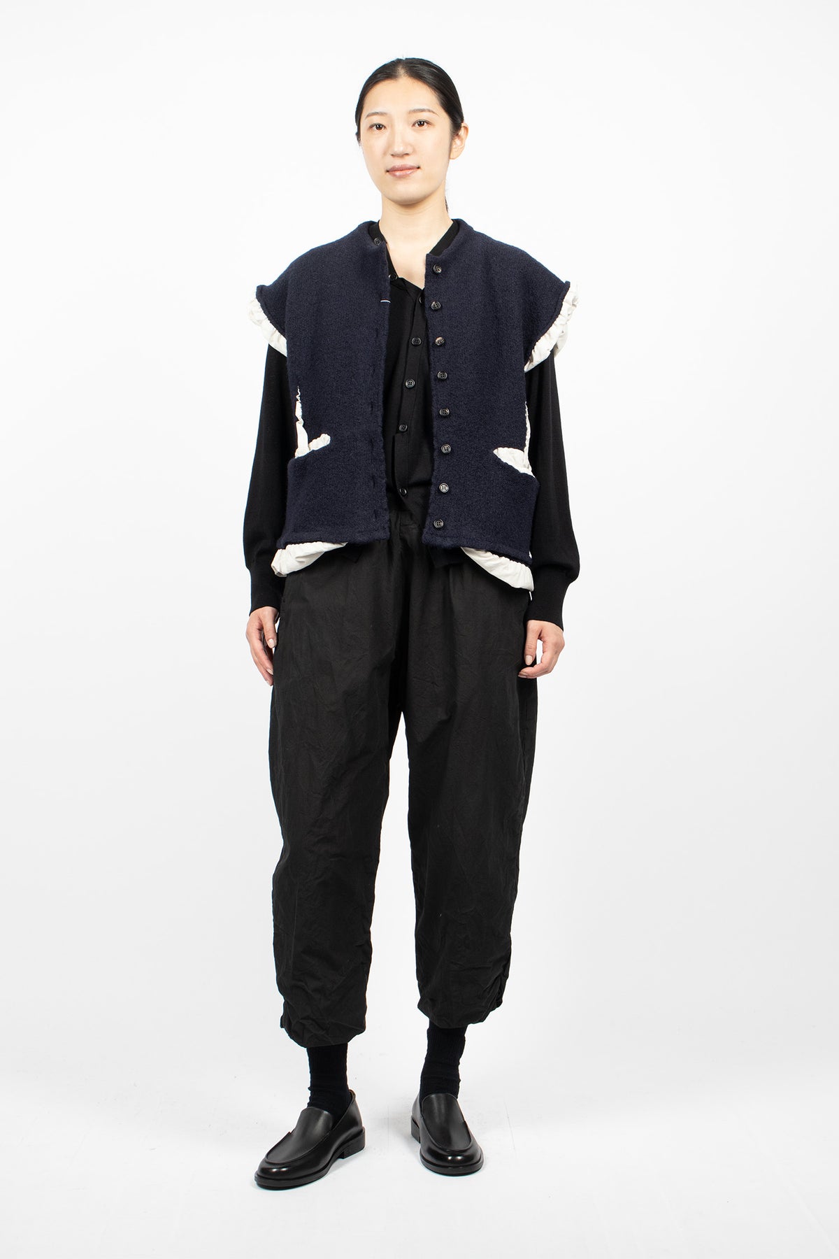 Wool Vest Navy