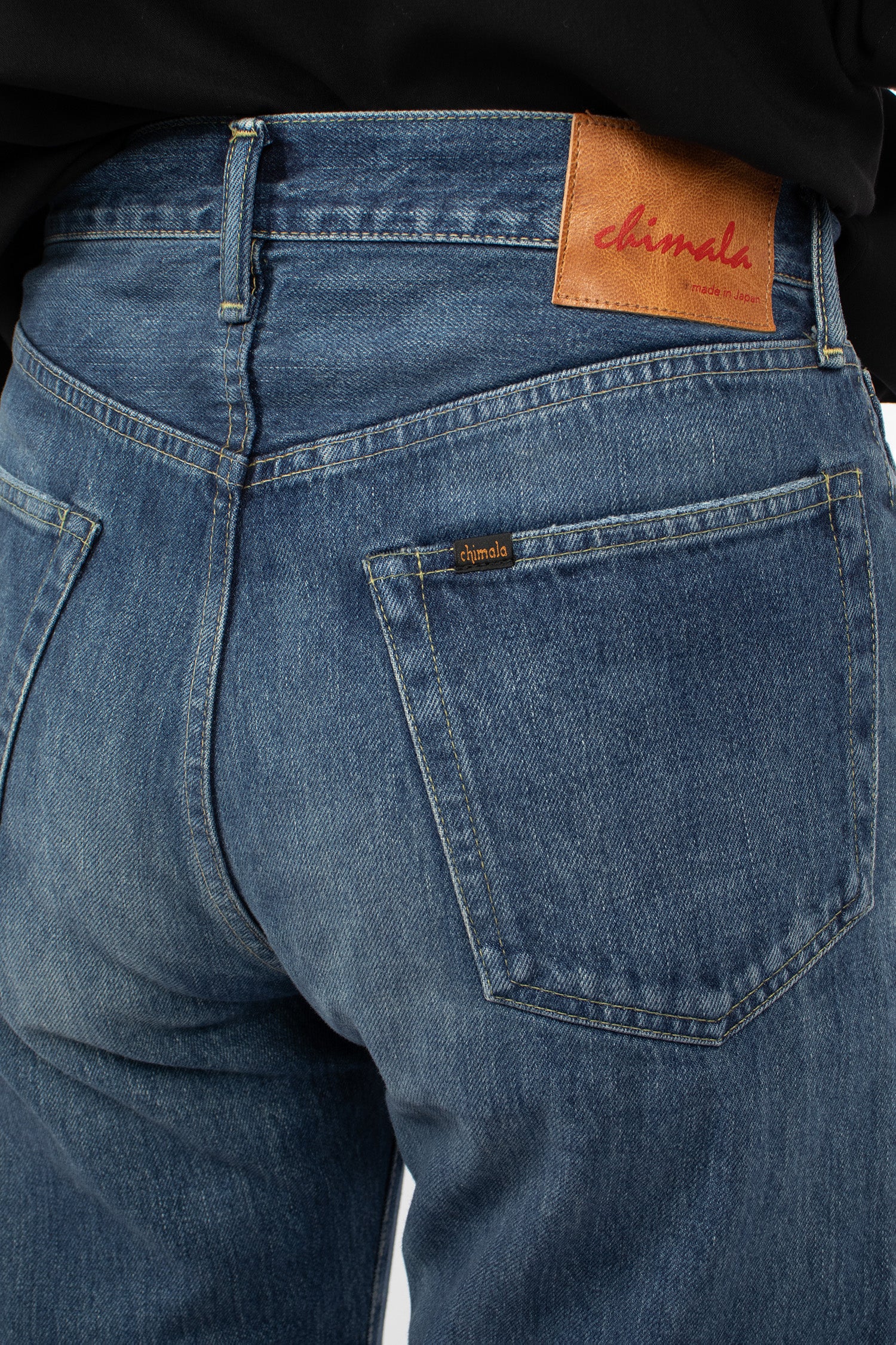 MP03B Selvedge Straight Cut Jean Dark Splatter