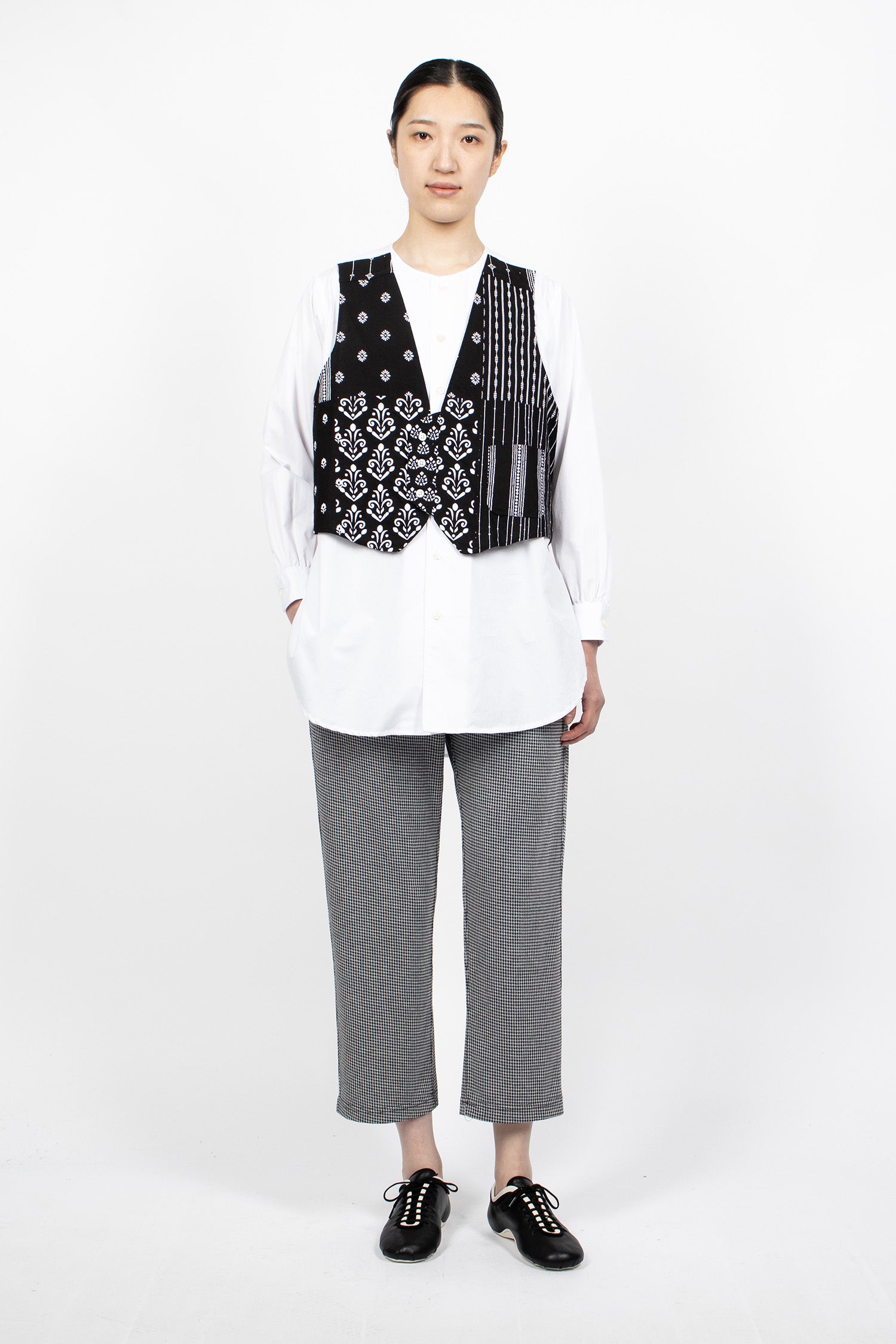 STK Pants Black Houndstooth