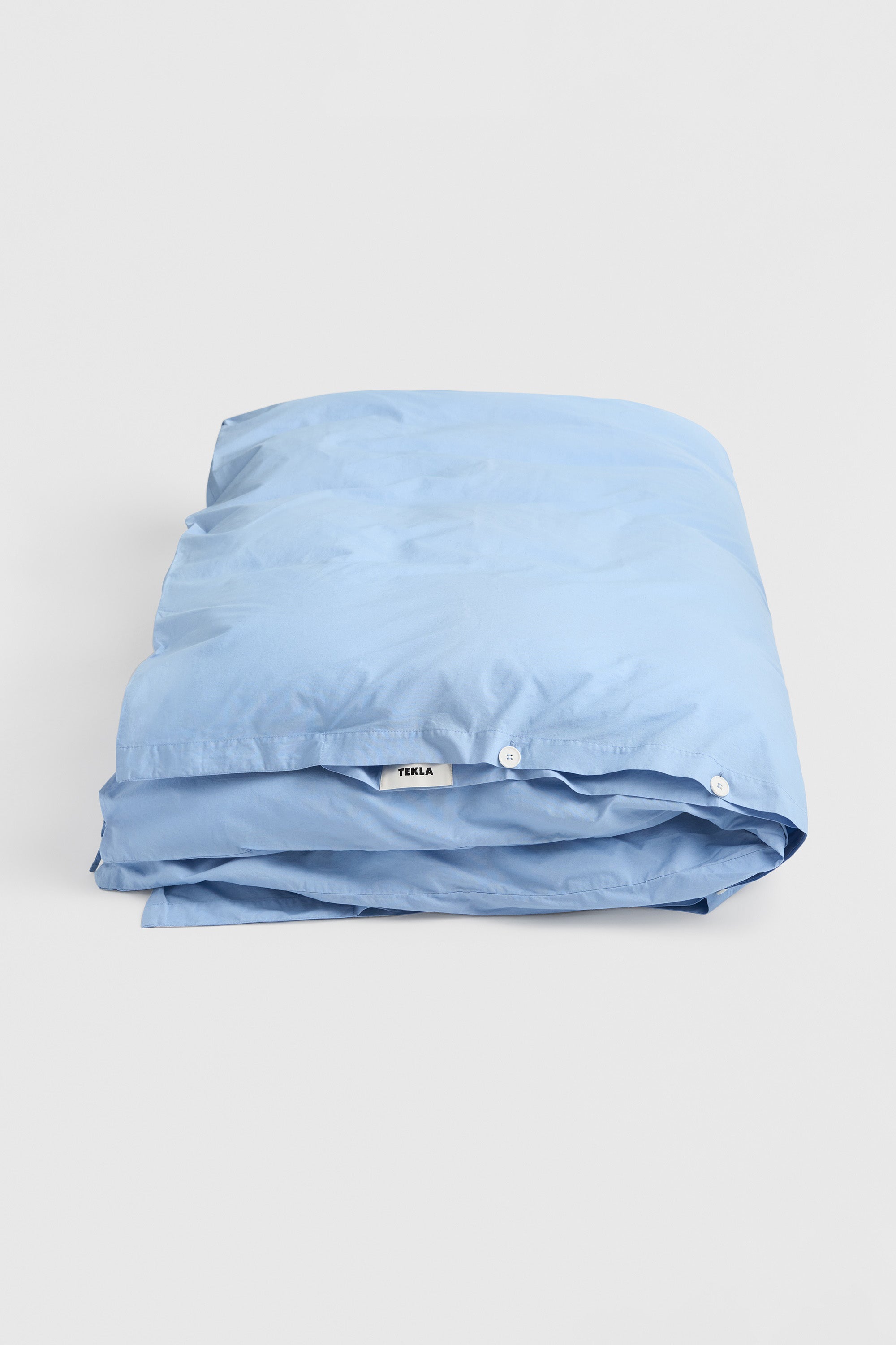 Percale Double Duvet Cover Island Blue