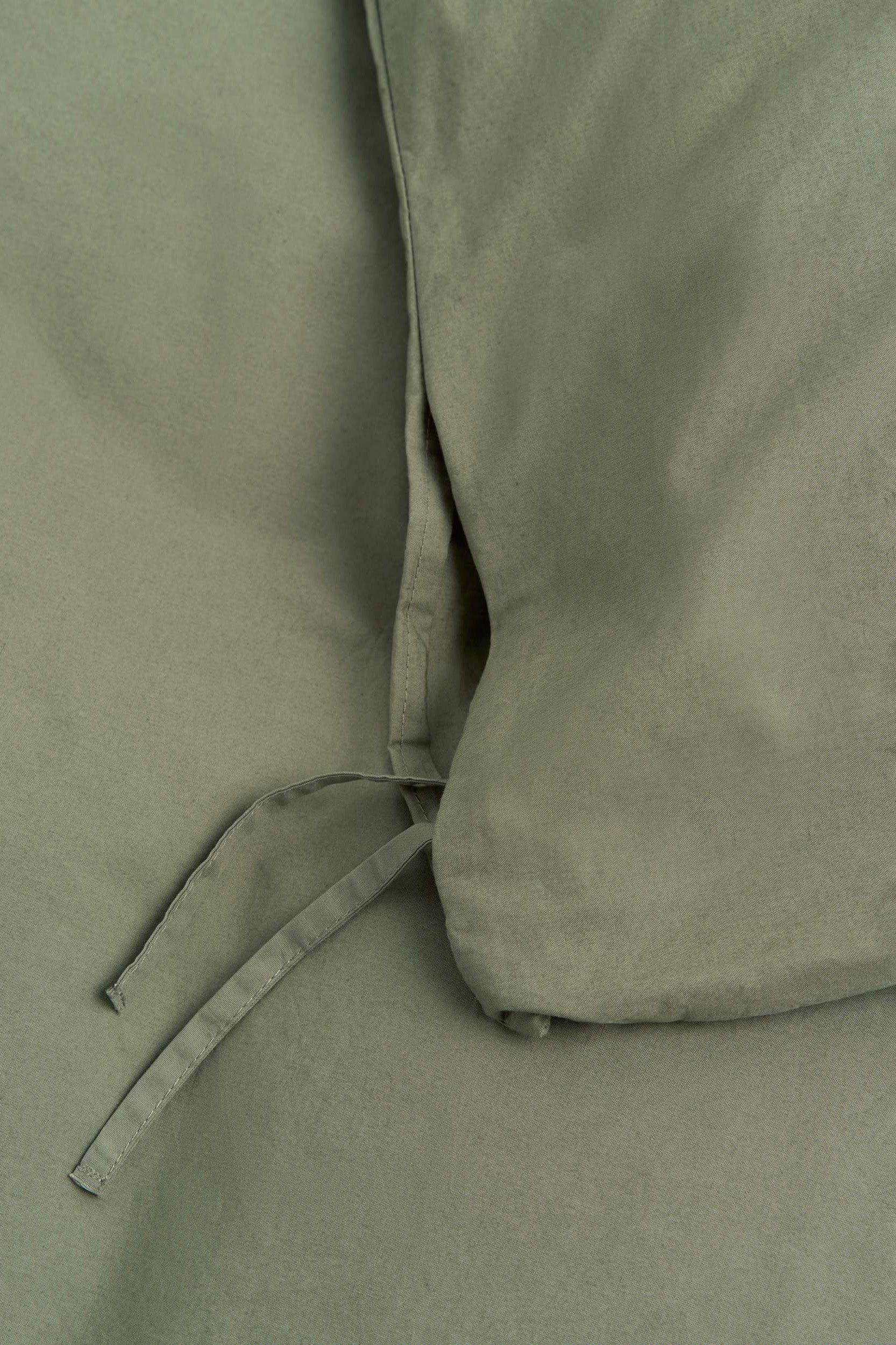 Percale Double Duvet Olive Green