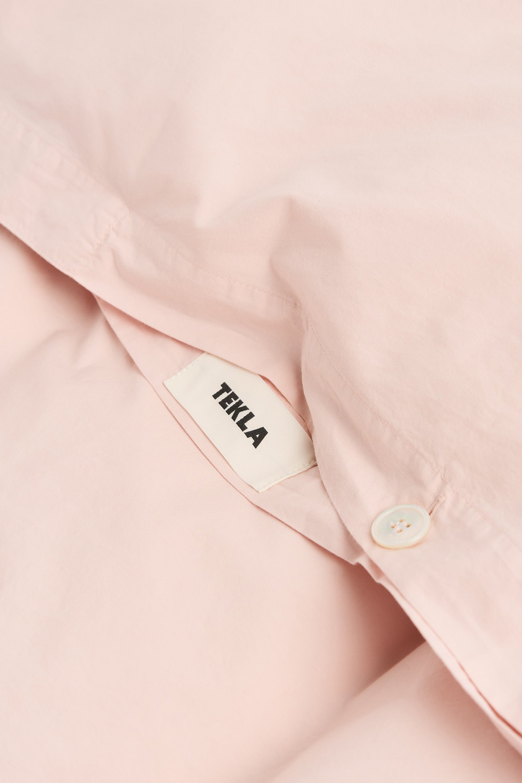 Percale Double Duvet Cover Petal Pink