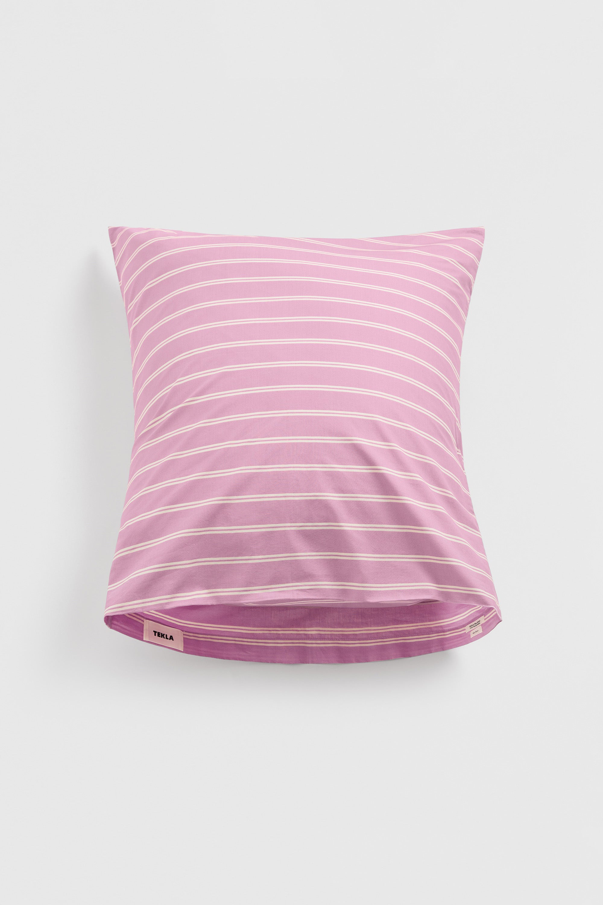 Percale Pillowcase Mallow Pink Stripes
