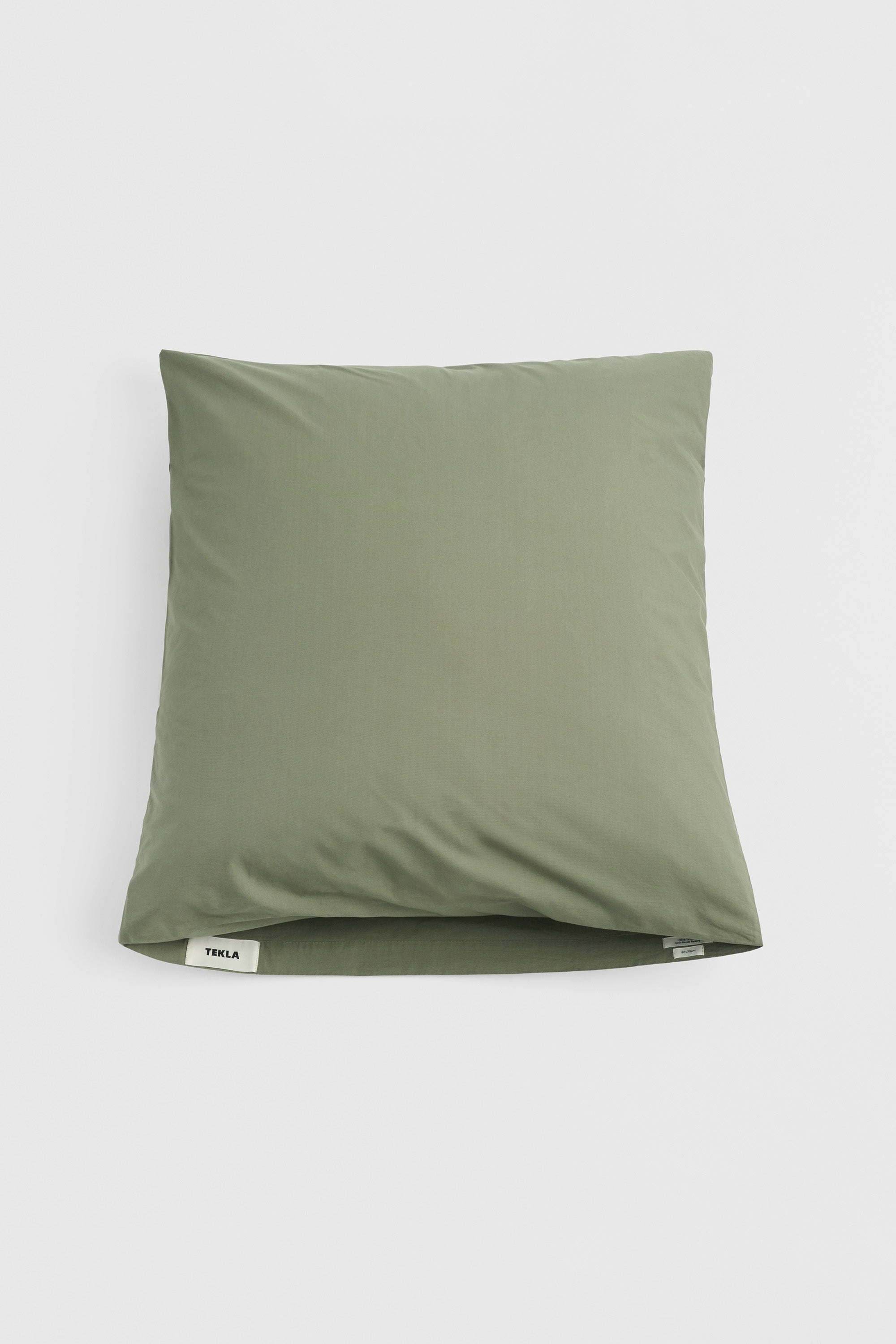 Percale Pillowcase Olive Green