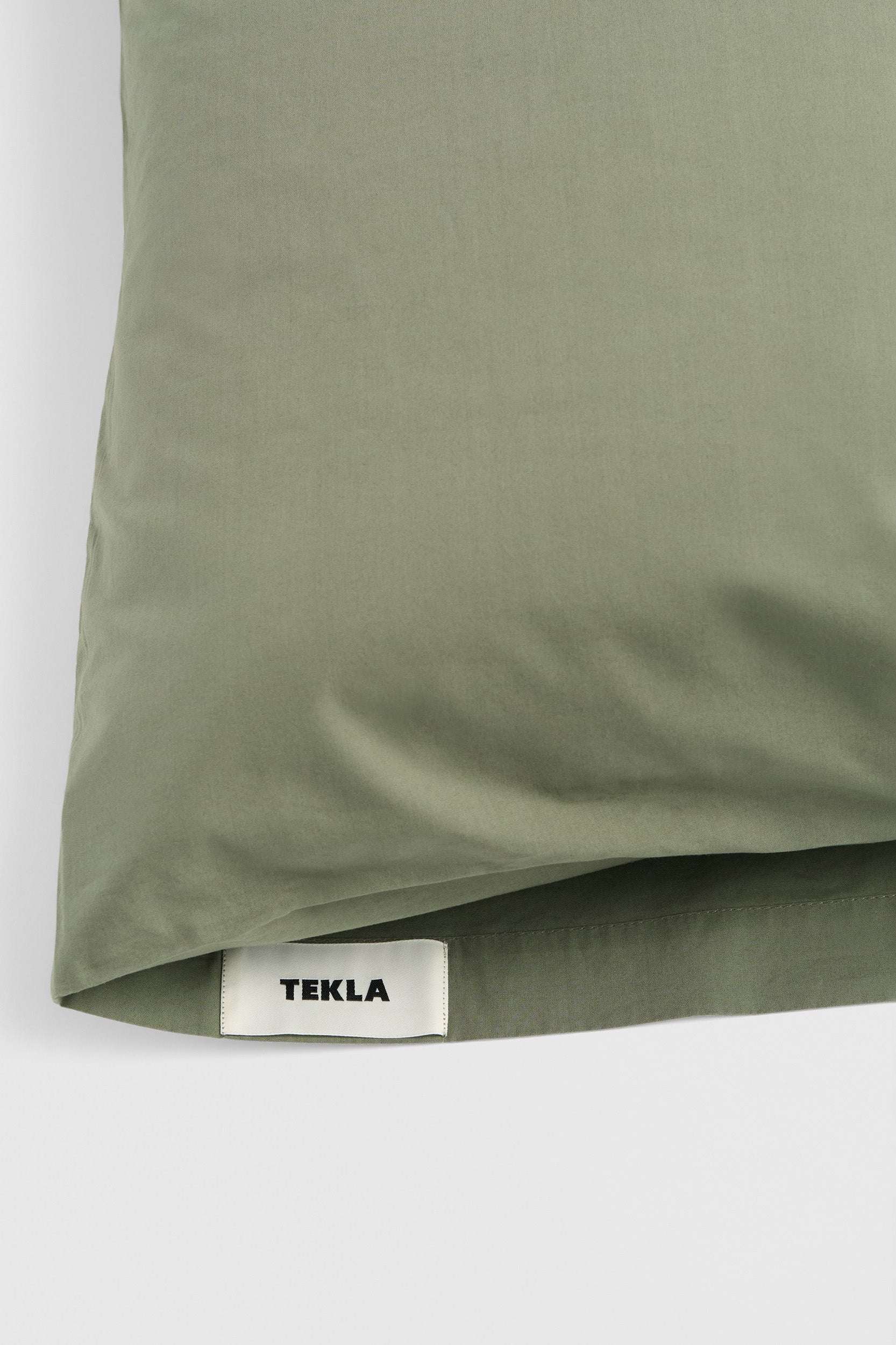 Percale Pillowcase Olive Green