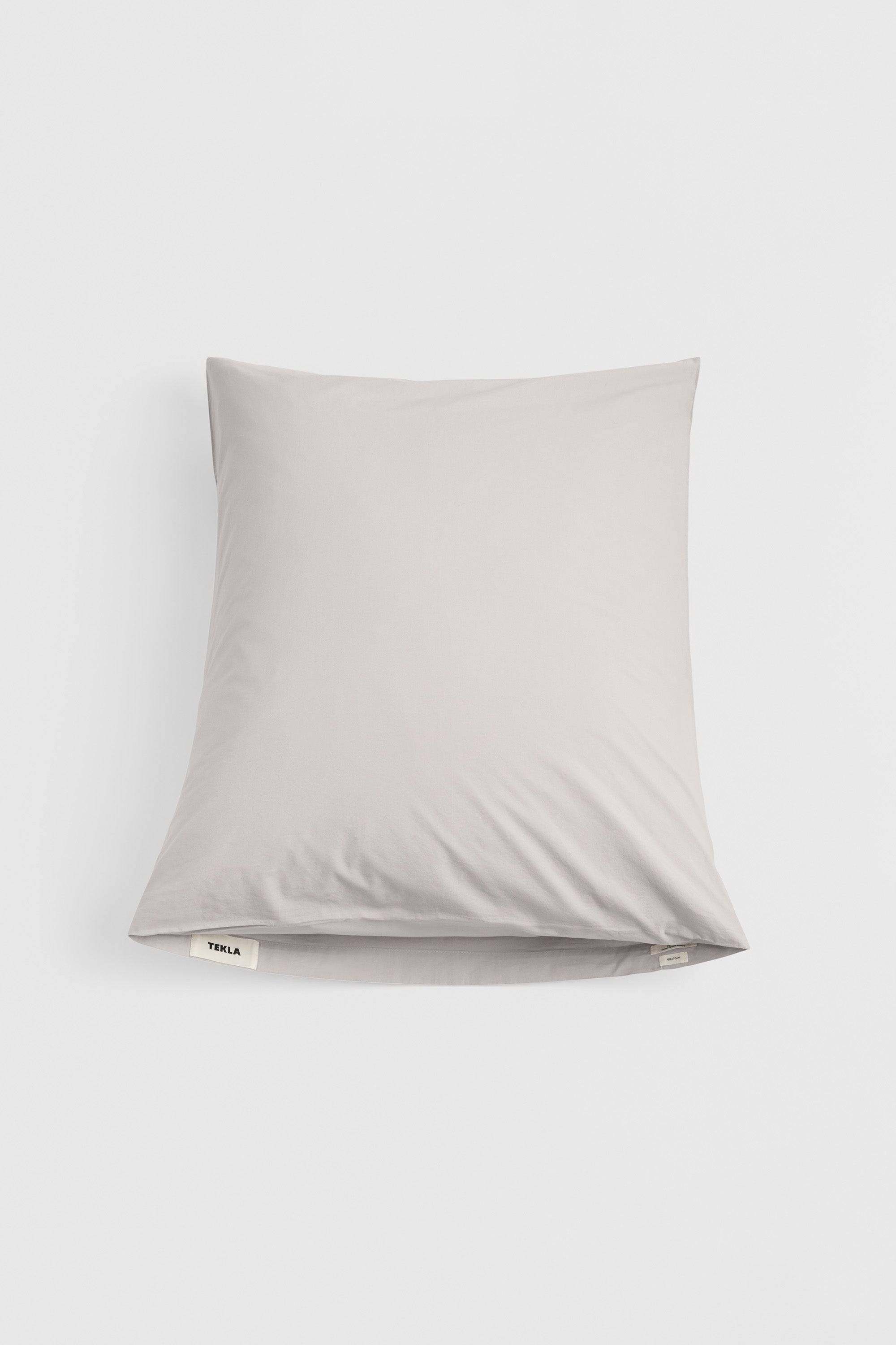 Percale Pillowcase Soft Grey