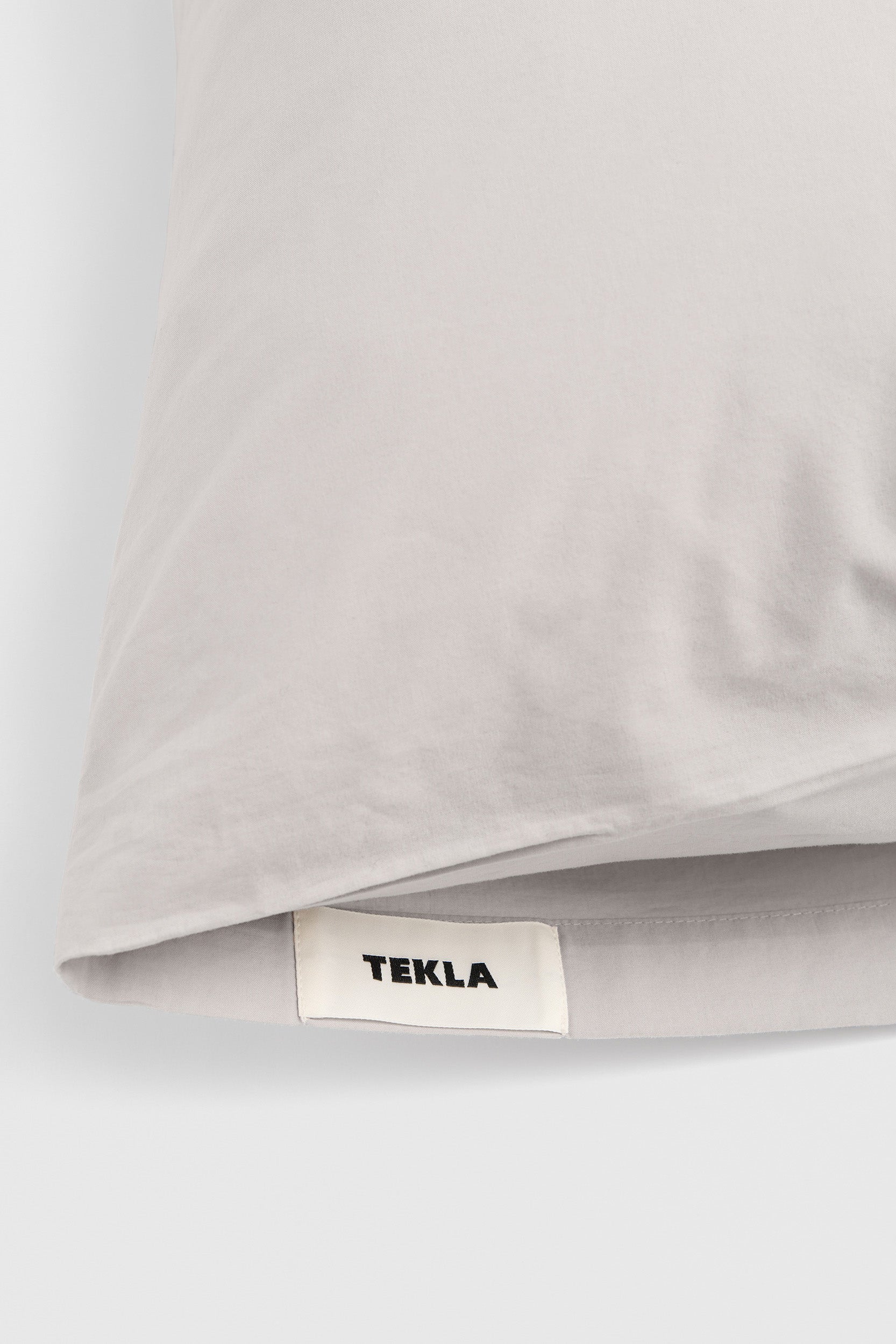 Percale Pillowcase Soft Grey
