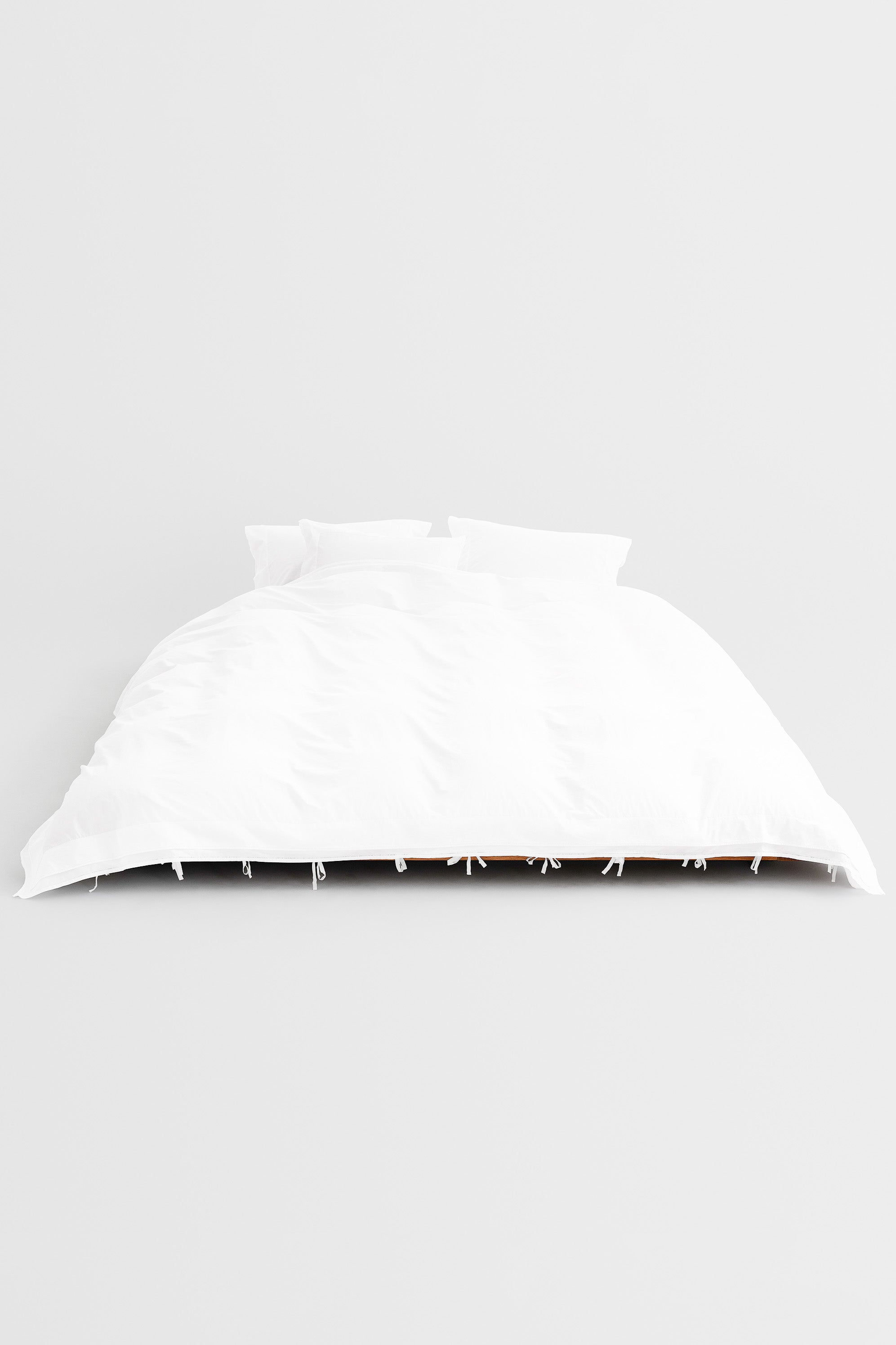 Broderie Anglaise Perle Double Duvet Cover Broken White