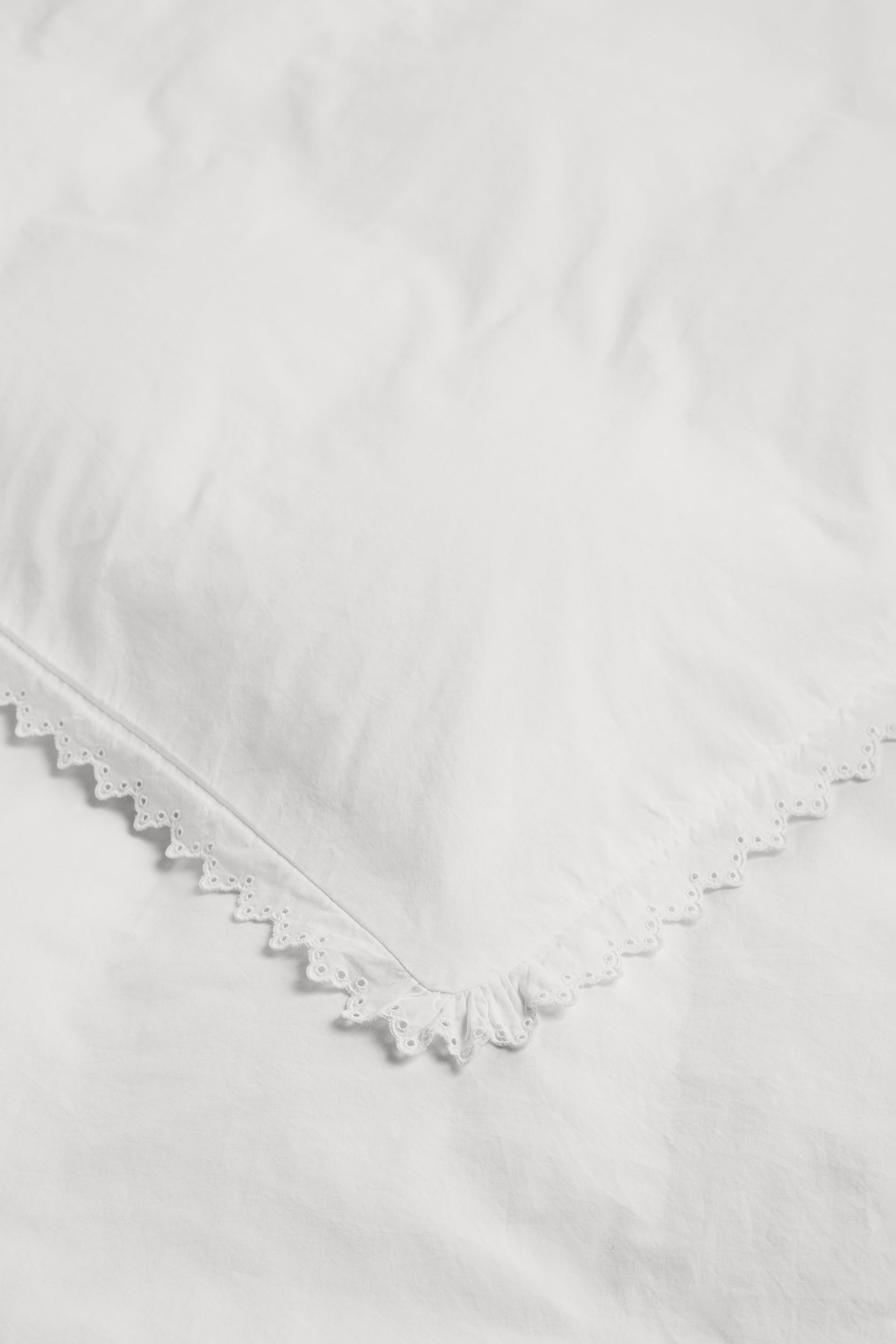 Broderie Anglaise Anaïs Double Duvet Cover Broken White