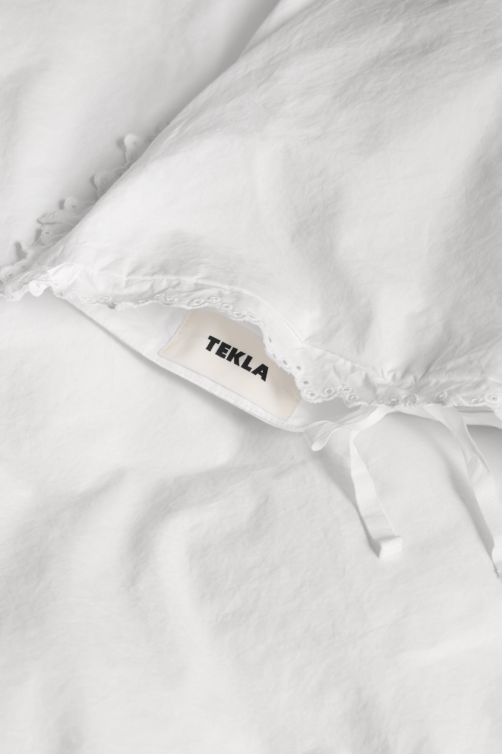 Broderie Anglaise Anaïs Double Duvet Cover Broken White