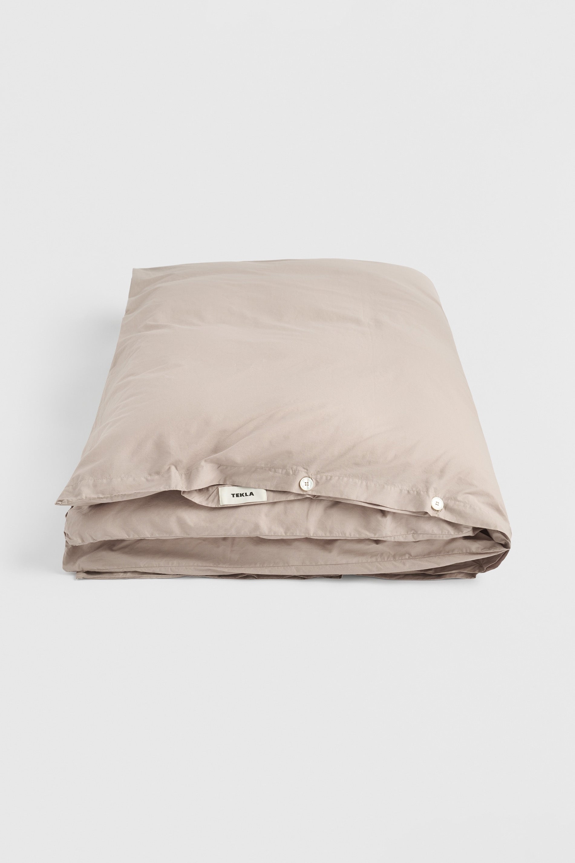 Percale King Duvet Cover Clay