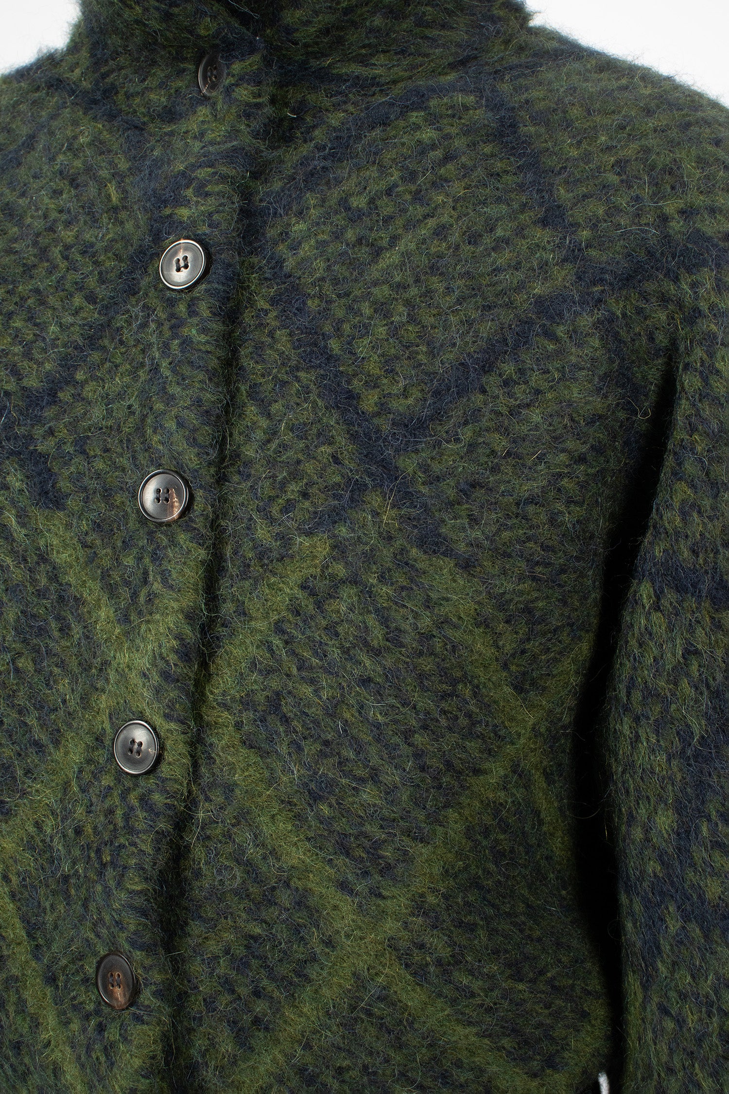 Alpaca Knit Cardigan Navy