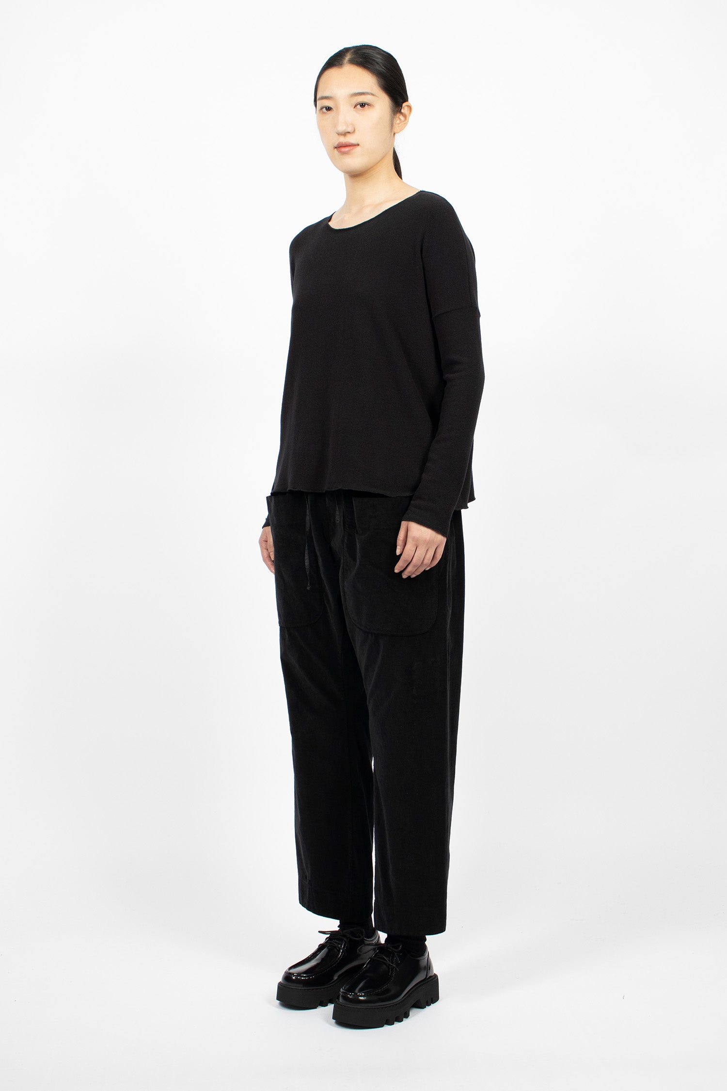 U23126 Velvet Braghe Black