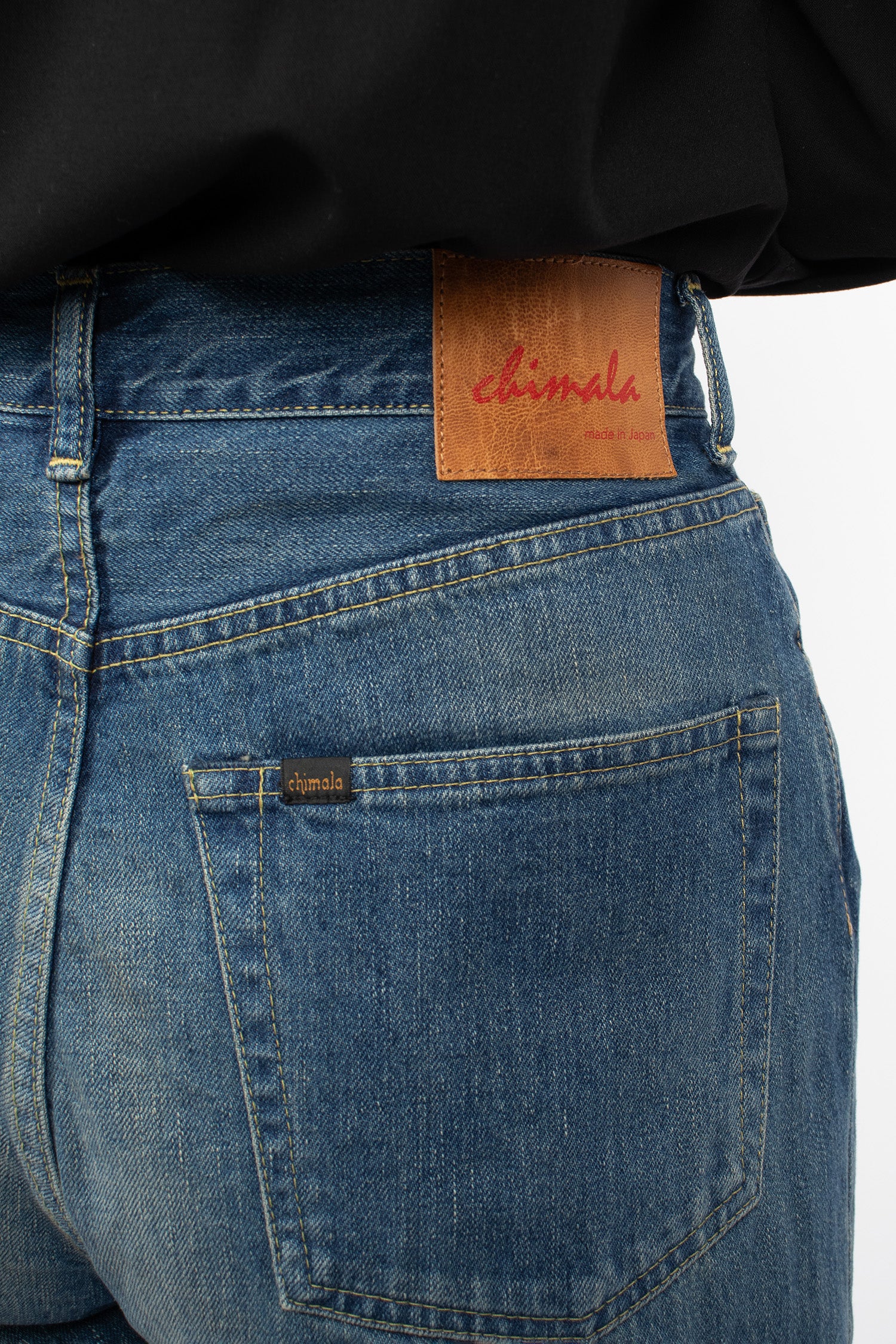 WP04 Selvedge Monroe Jean Dark Distress