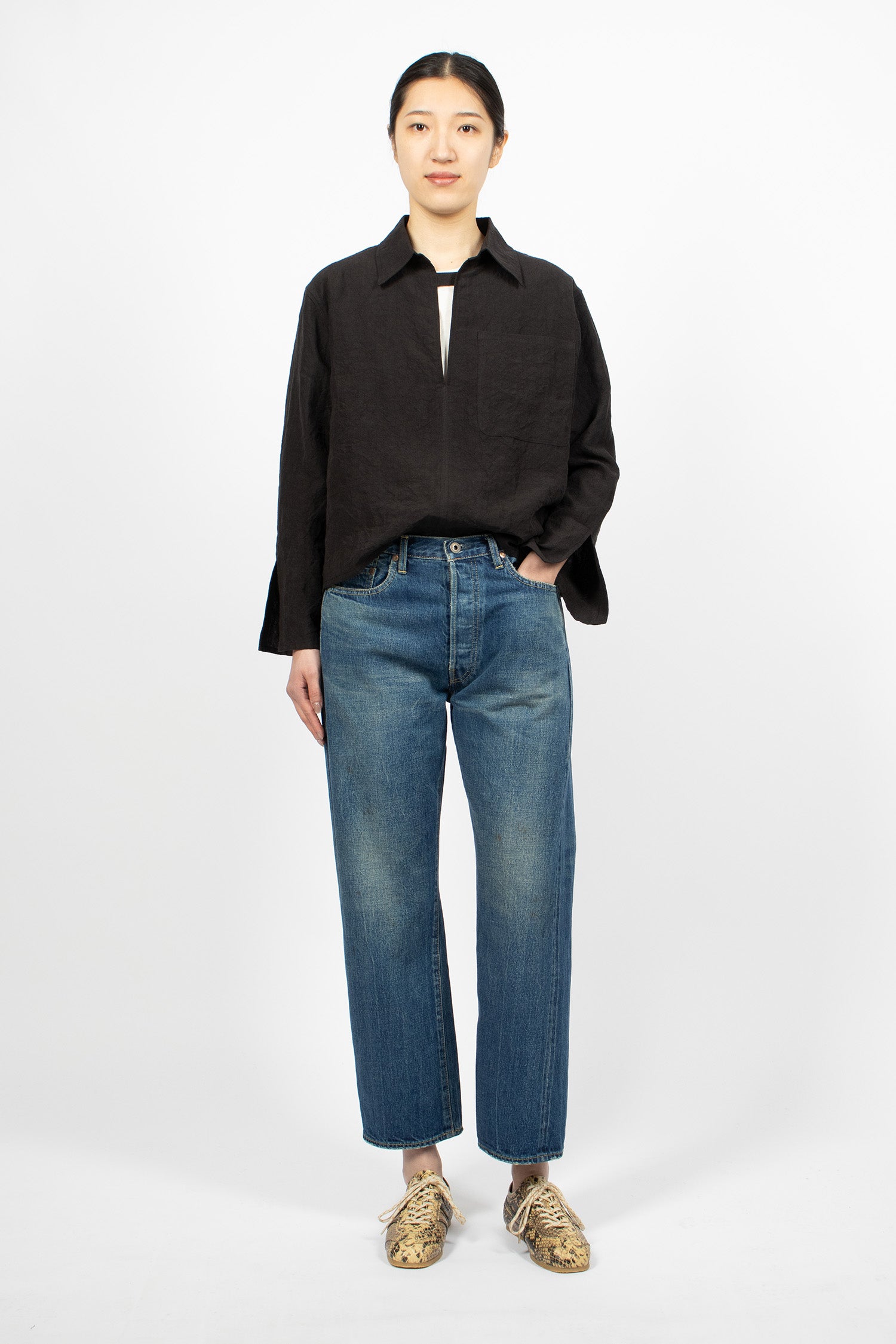 WP08 Selvedge Straight Cut Jean Used Medium