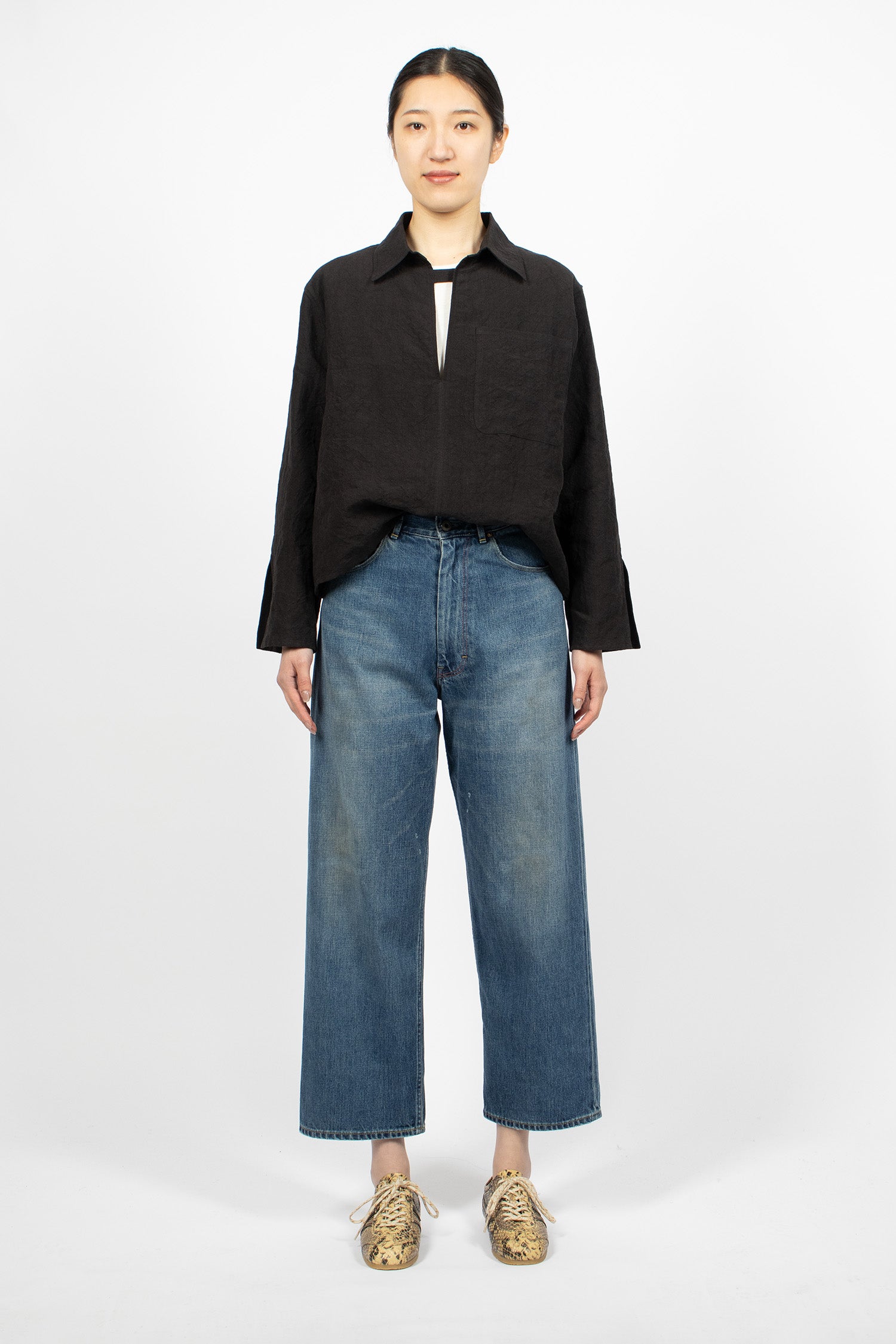 WP12 Selvedge Ranch Jean Medium Wash