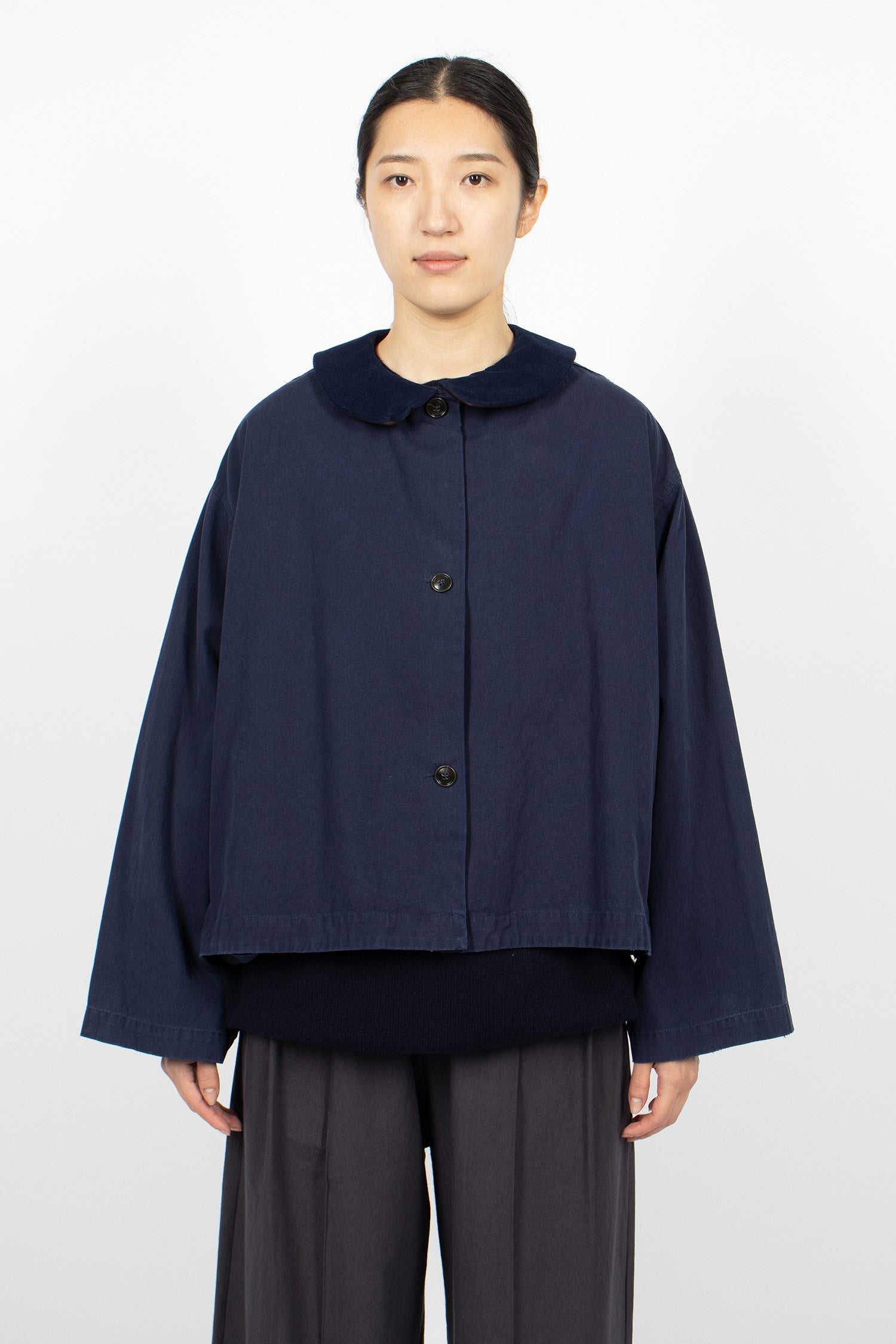 Ange Short Coat Navy
