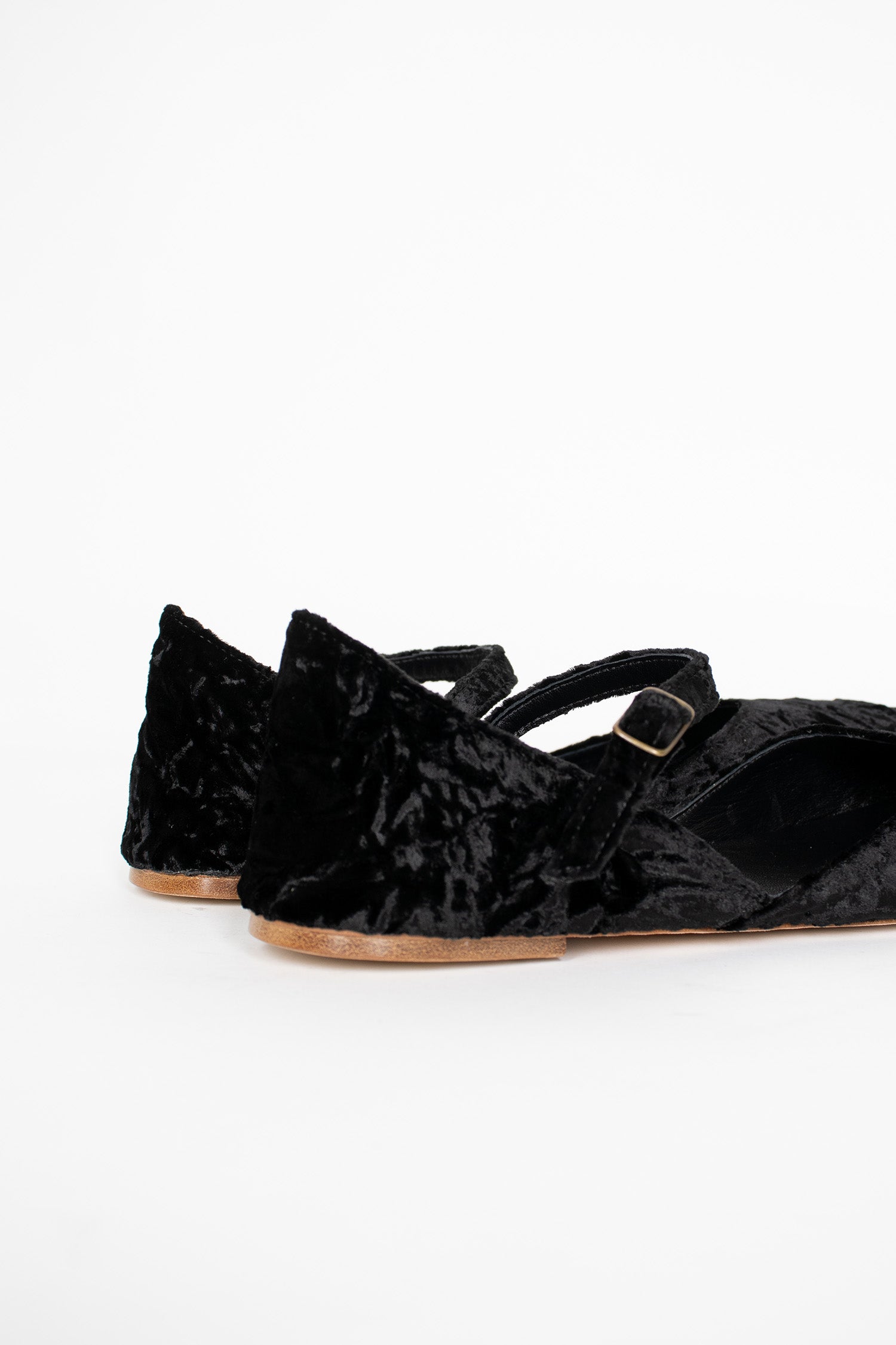 Open Ballerina Black Velvet