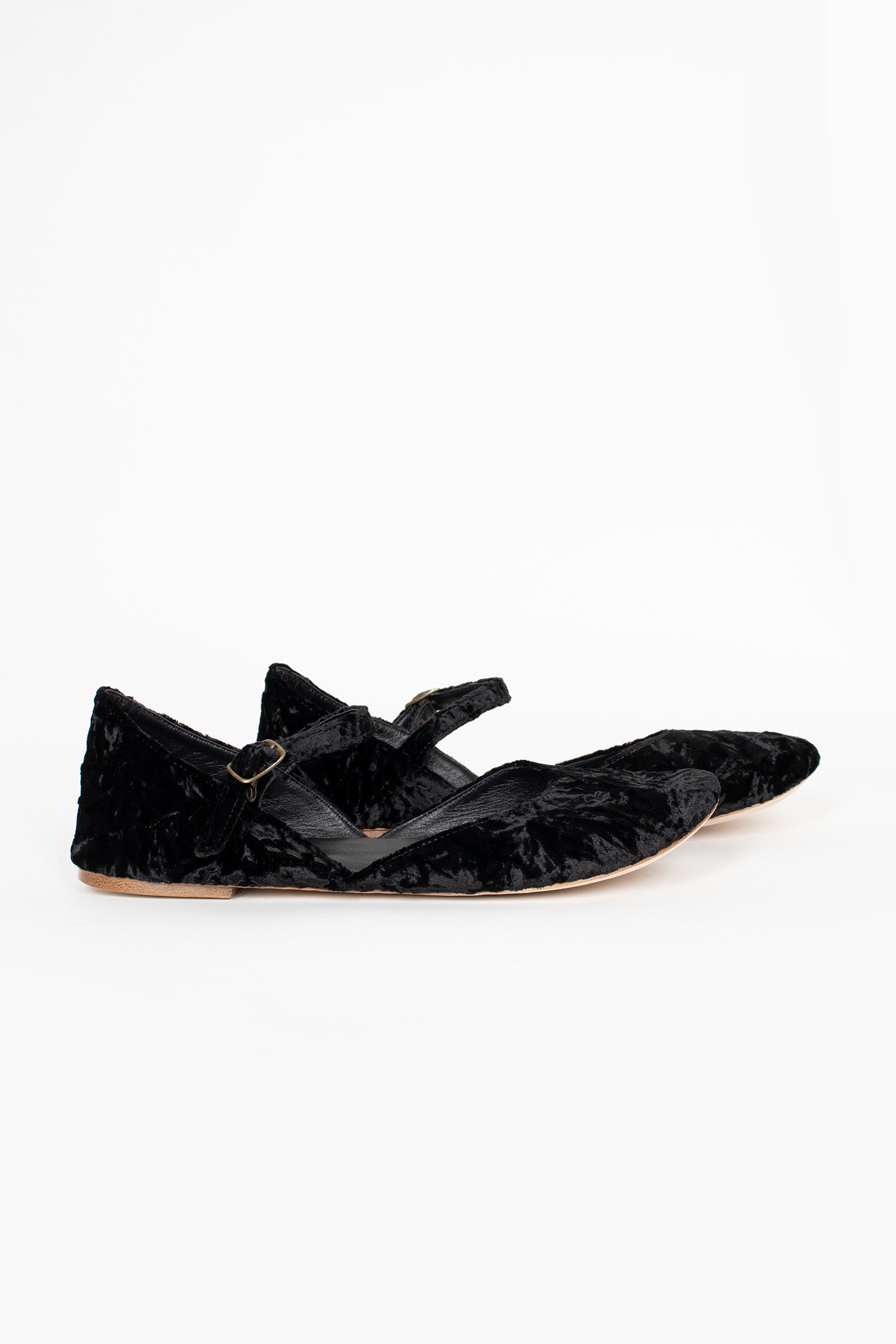 Open Ballerina Black Velvet