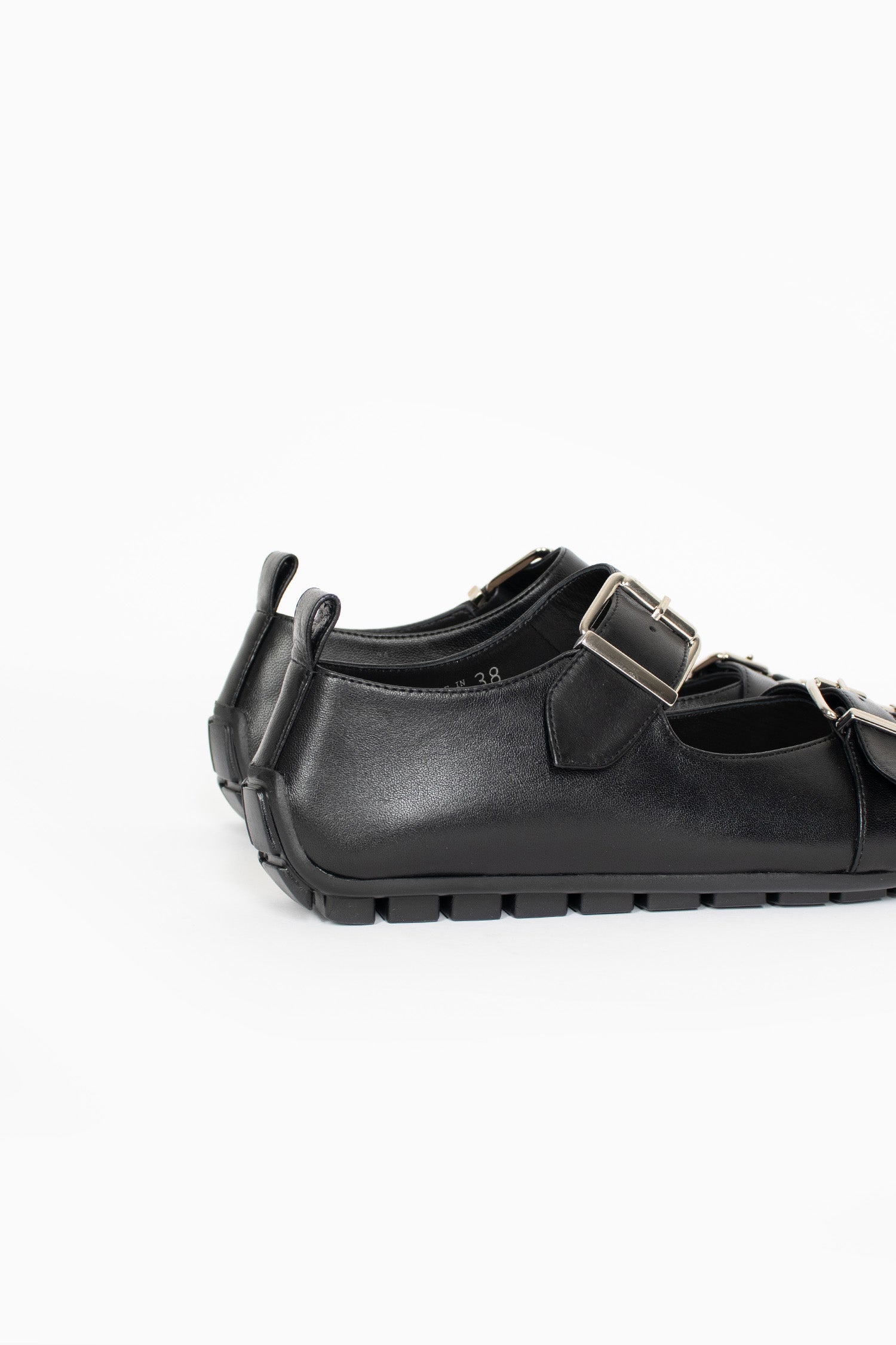 Buckle Ballerina Pump Black