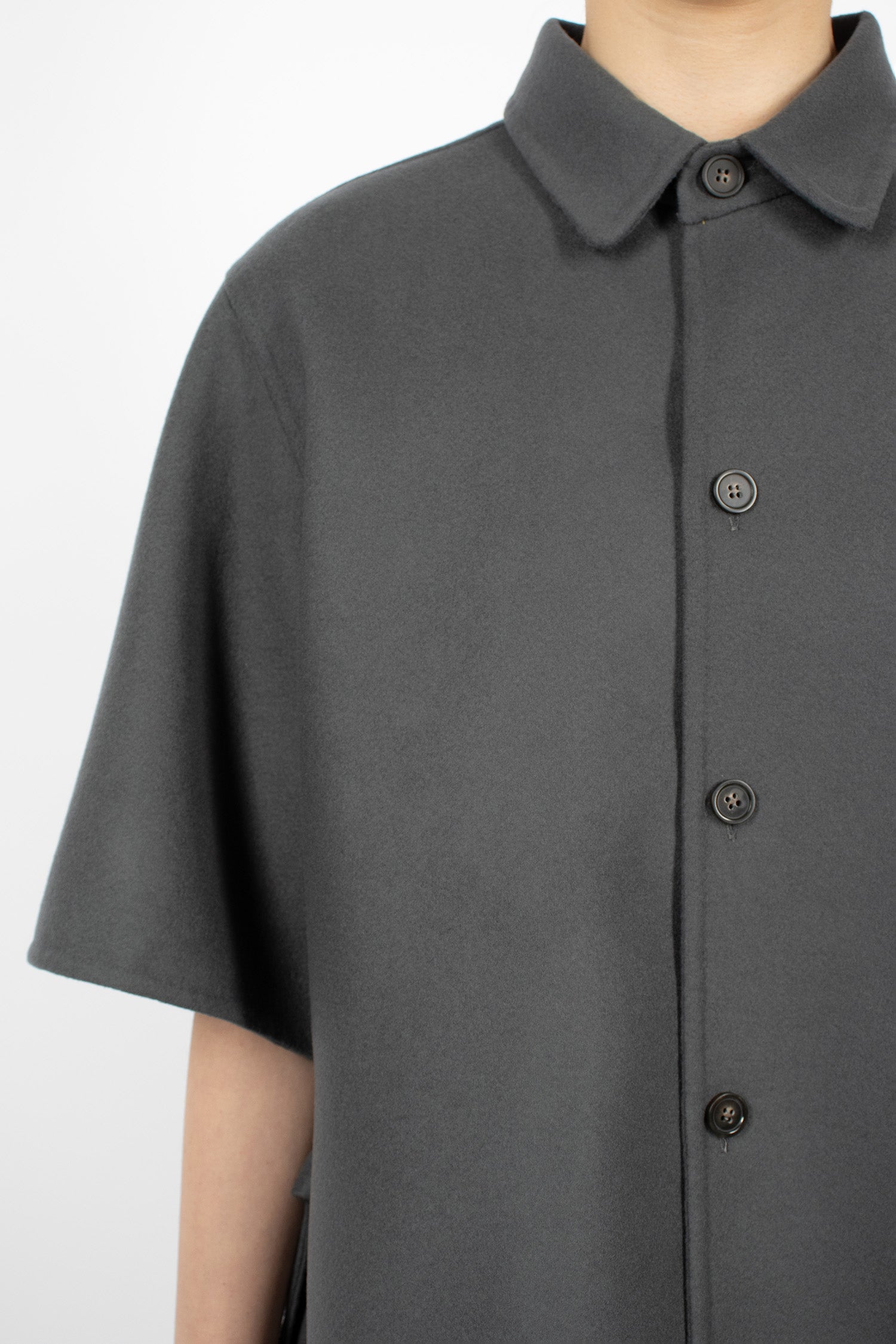 Bardi Wool Shirt Jacket Slate