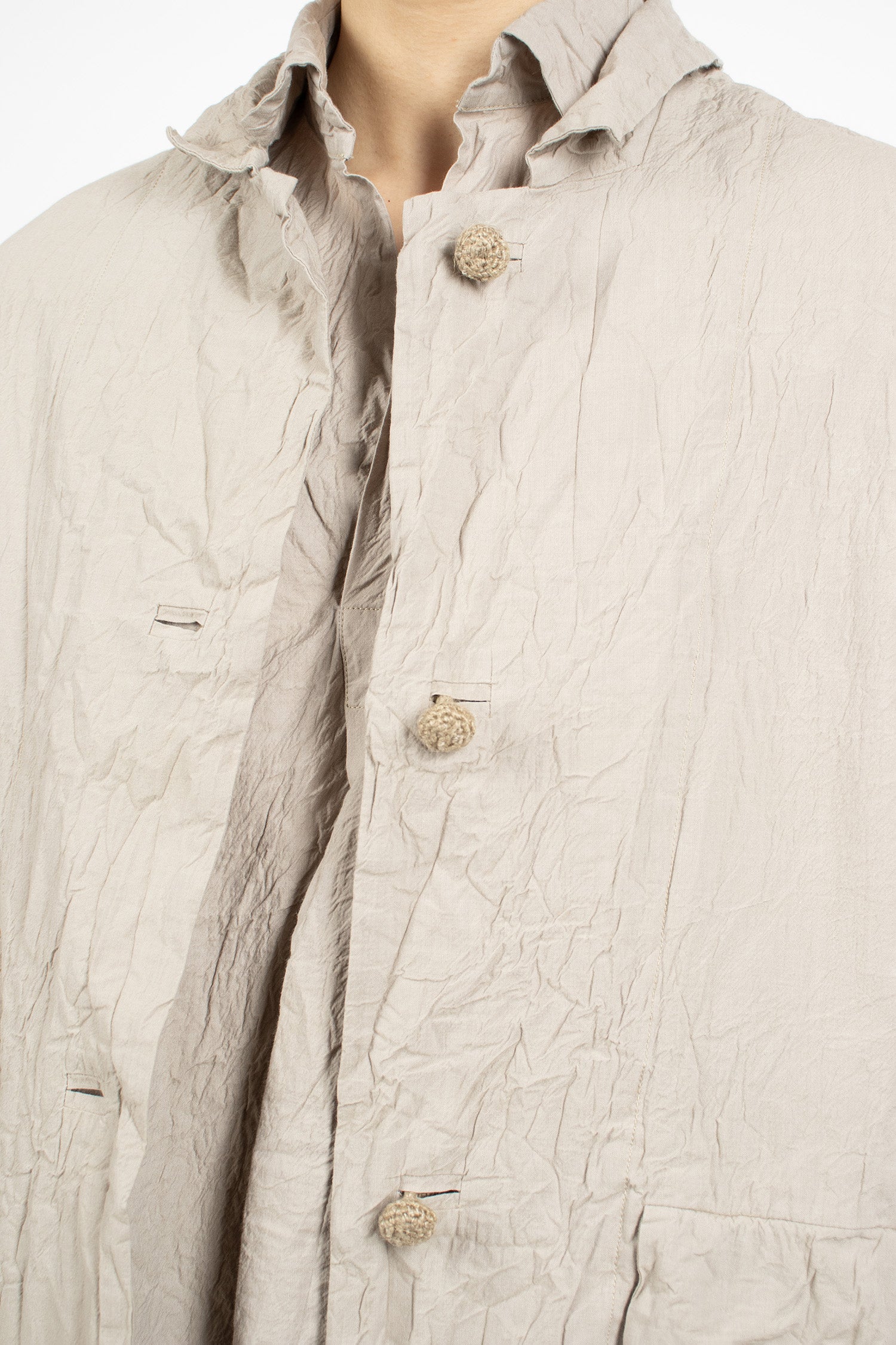 Washed Poppy Coat Natural