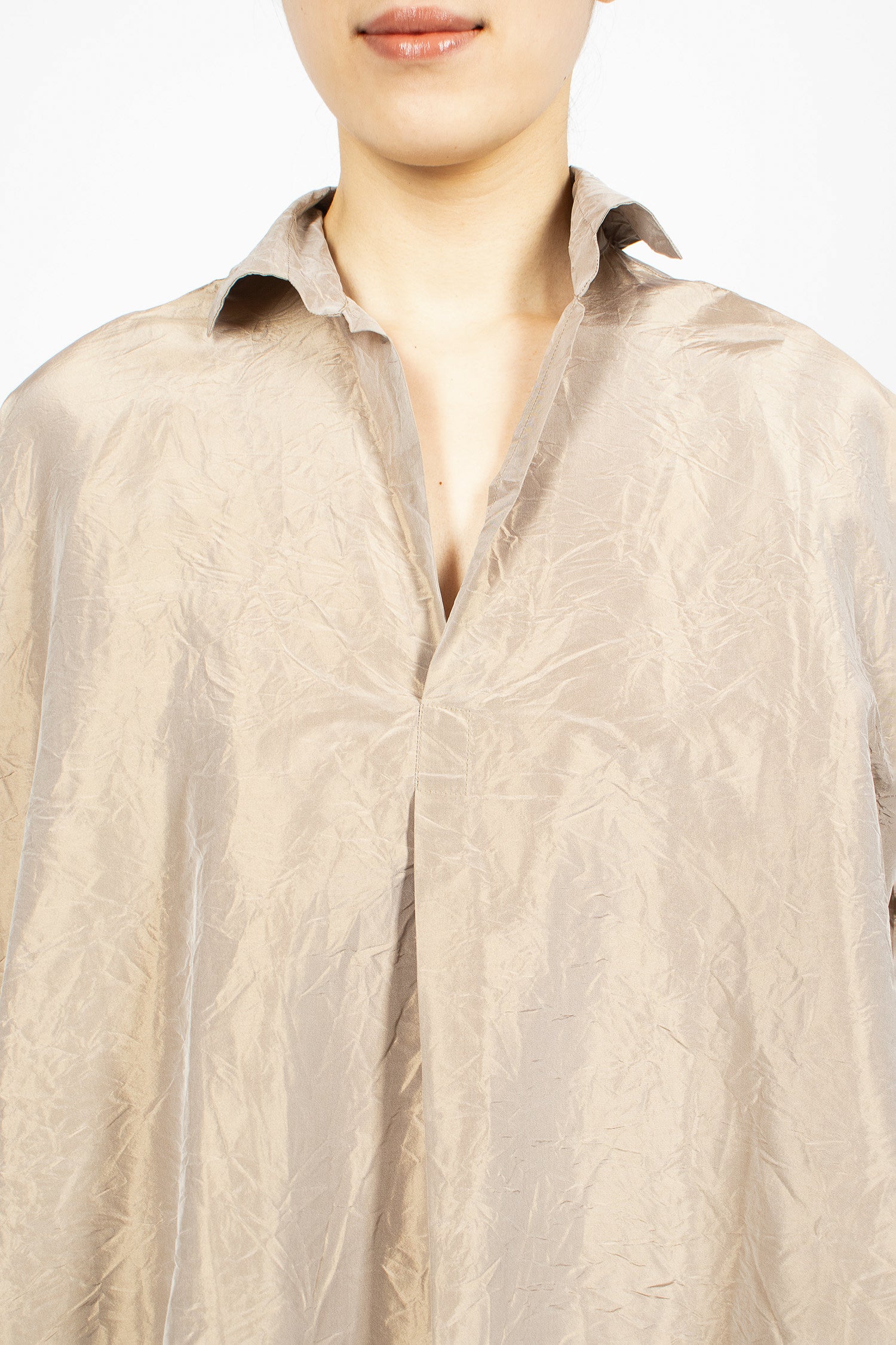 Lamponè Silk Shirt Natural